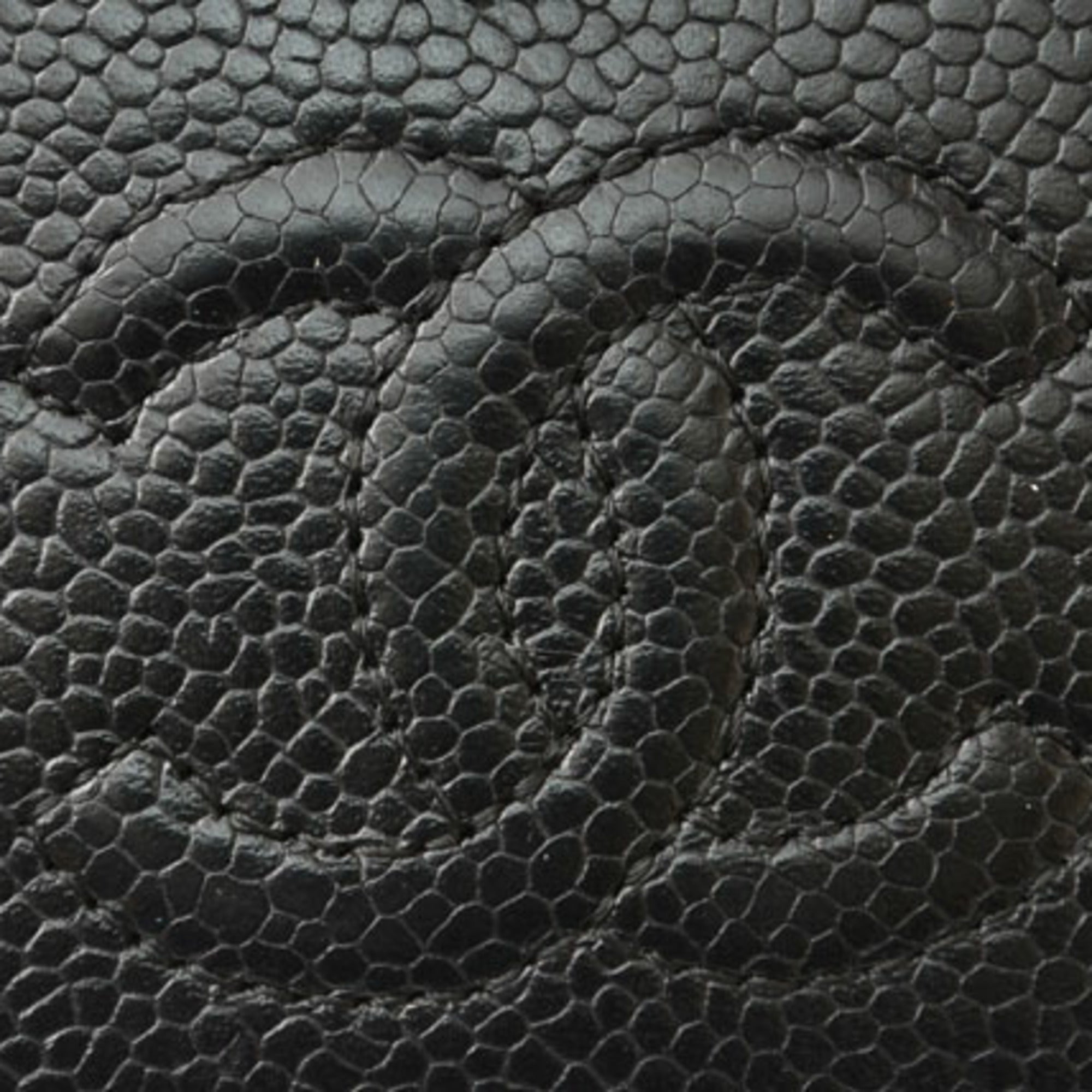 Chanel Black Caviar Leather Wallet (Bi-Fold) (Pre-Owned)