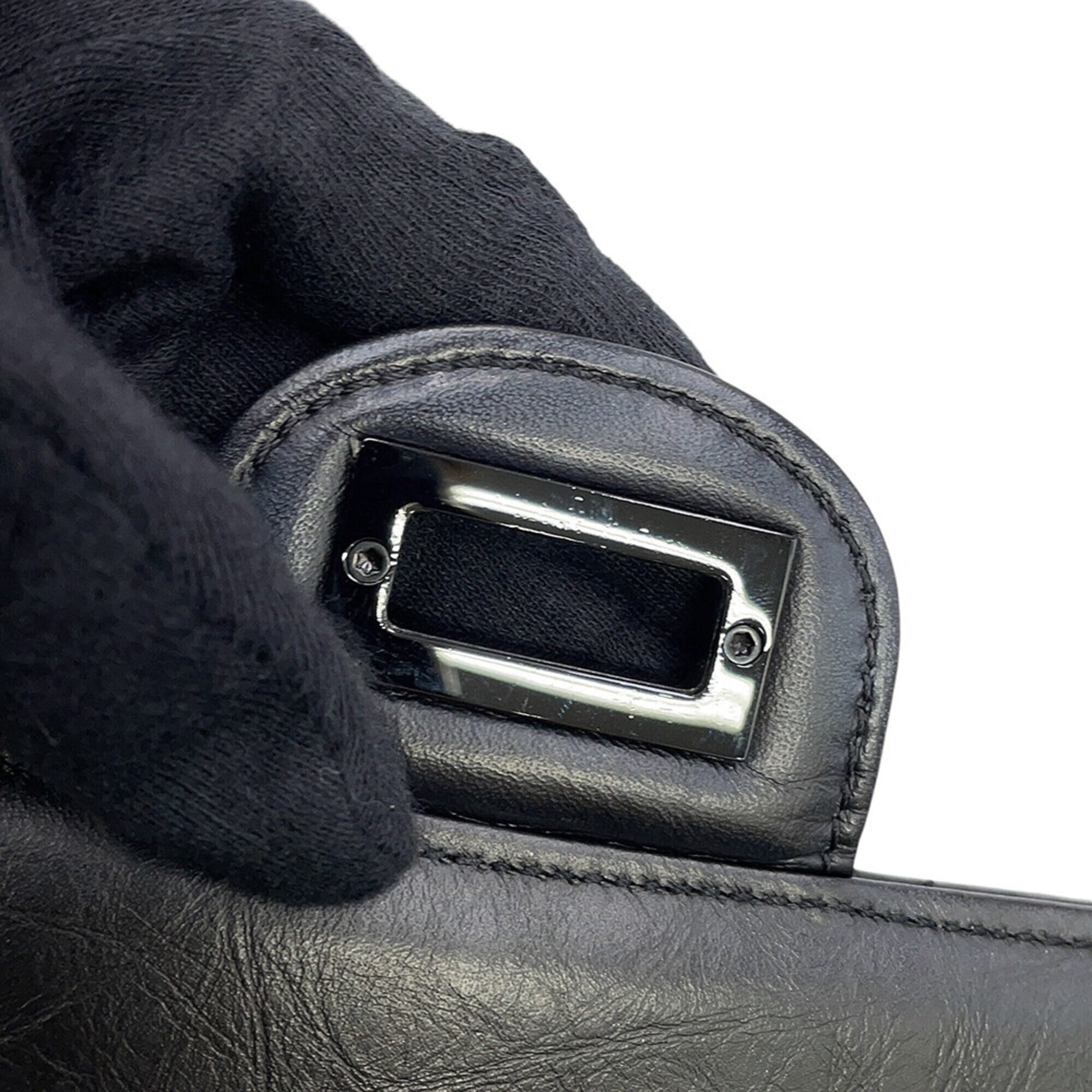 Chanel Black Handbag Shoulder Bag (Pre-Owned)