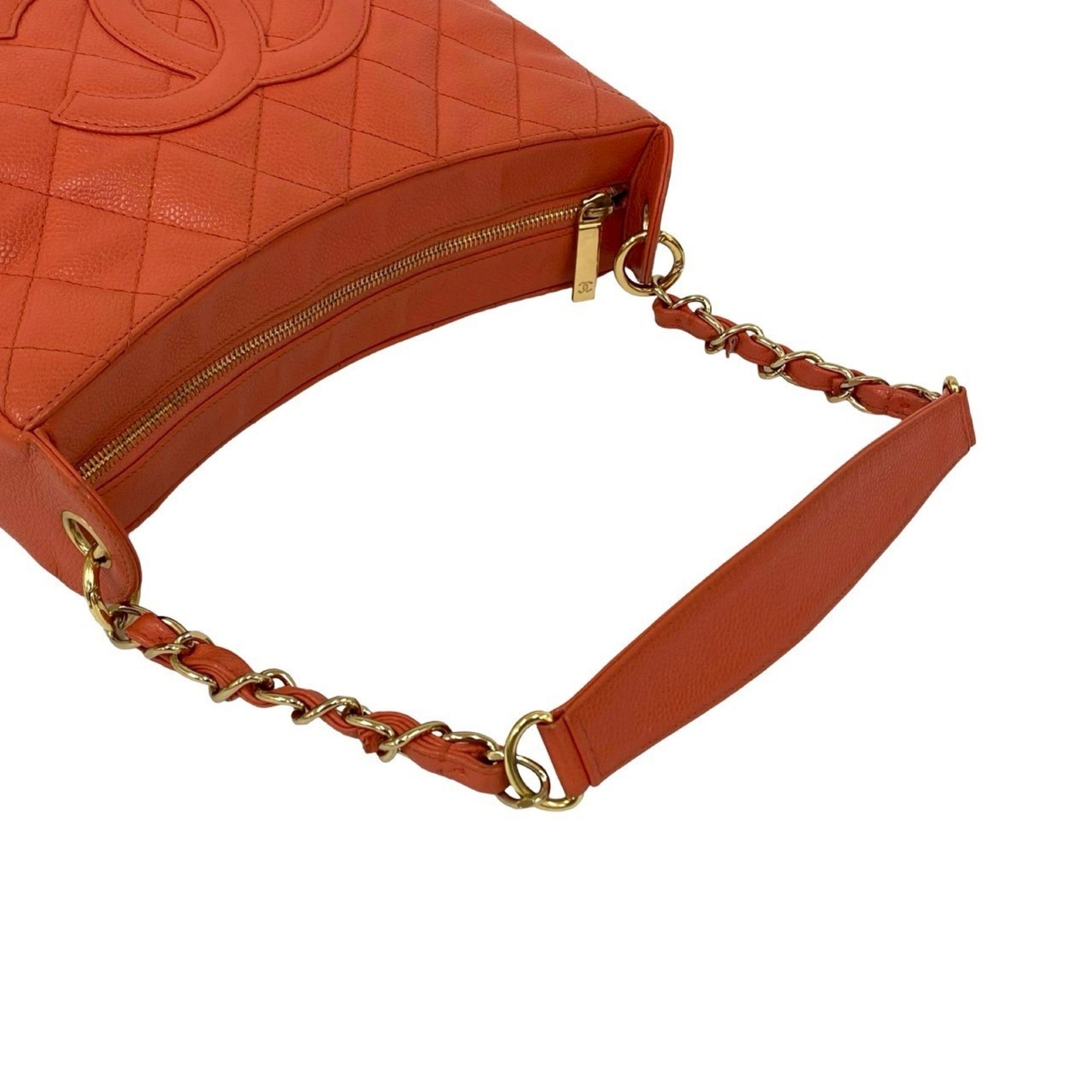 Chanel Pink Grained Calfskin Handbag Shoulder Bag (Pre-Owned)