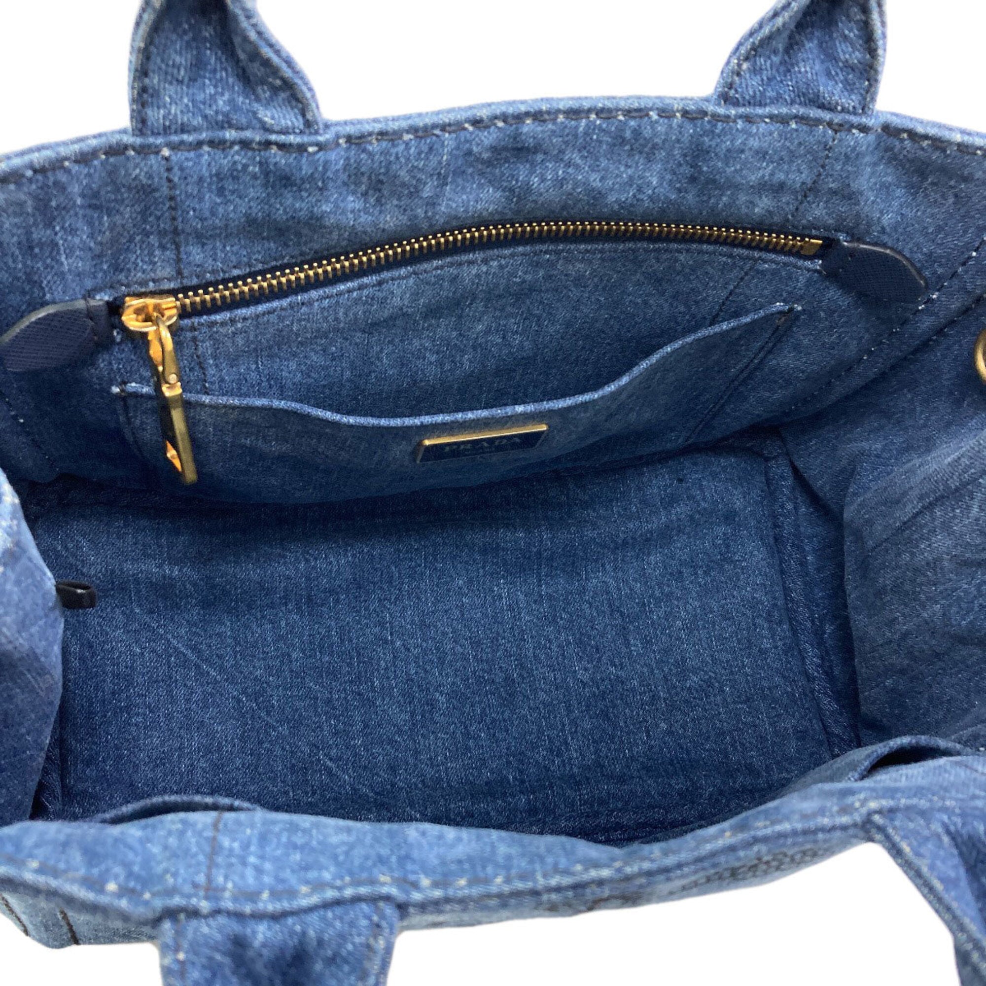 Prada Blue Denim Handbag (Pre-Owned)