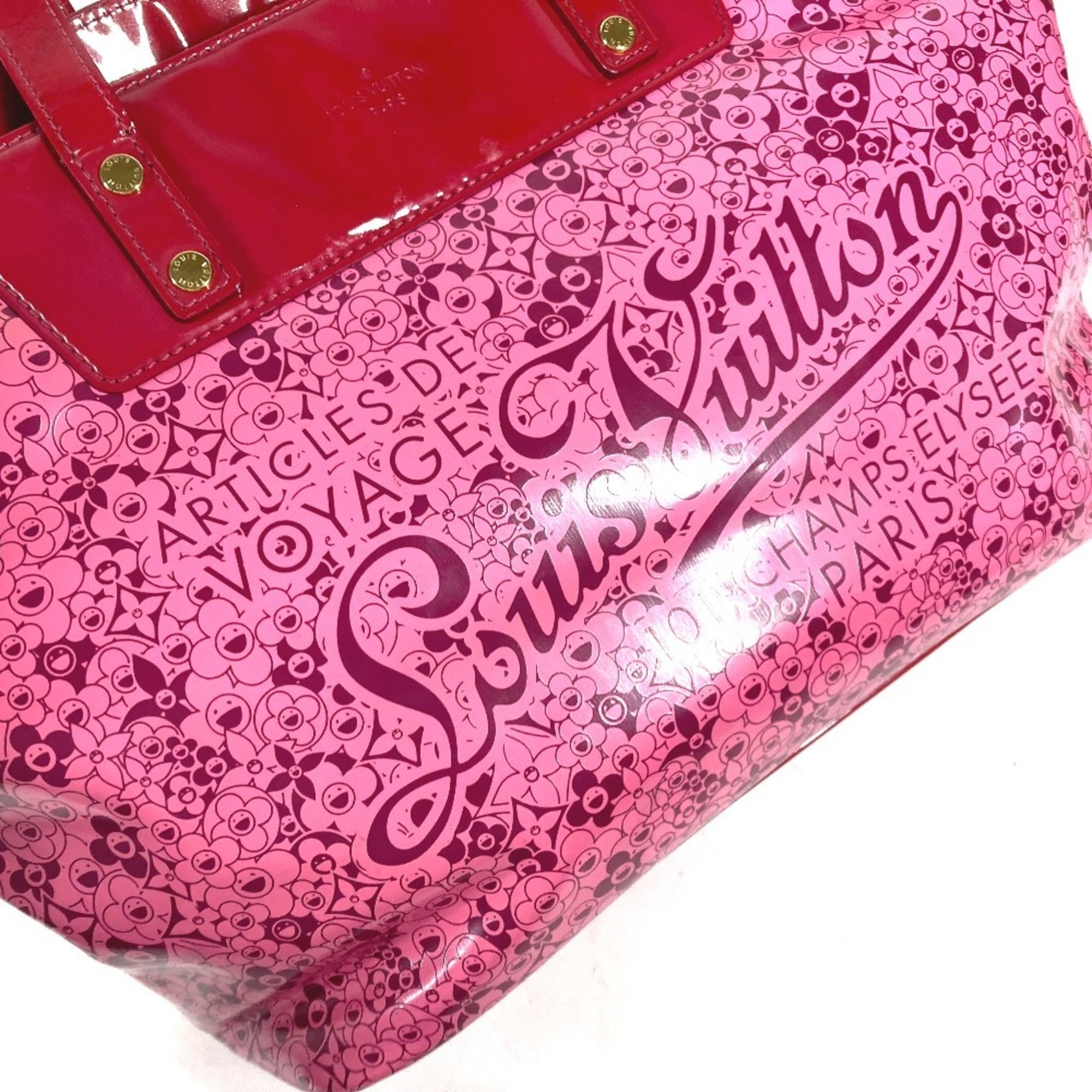 Louis Vuitton Pink Pvc Leather Shoulder Bag Tote Bag (Pre-Owned)