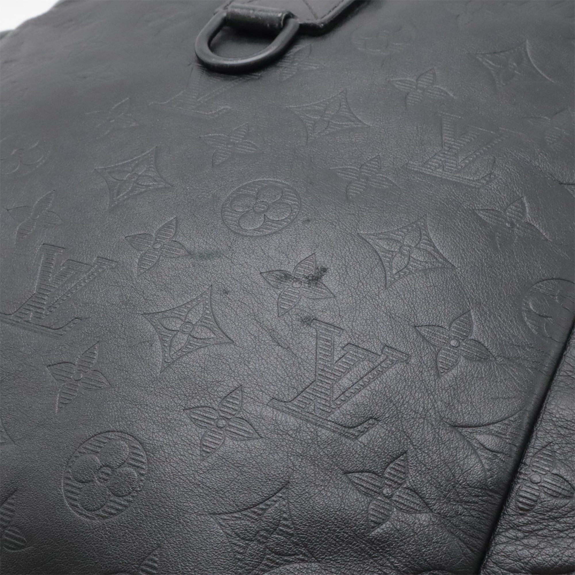 Louis Vuitton Monogram Shadow Black Noir Monogram Shadow Backpack (Pre-Owned)