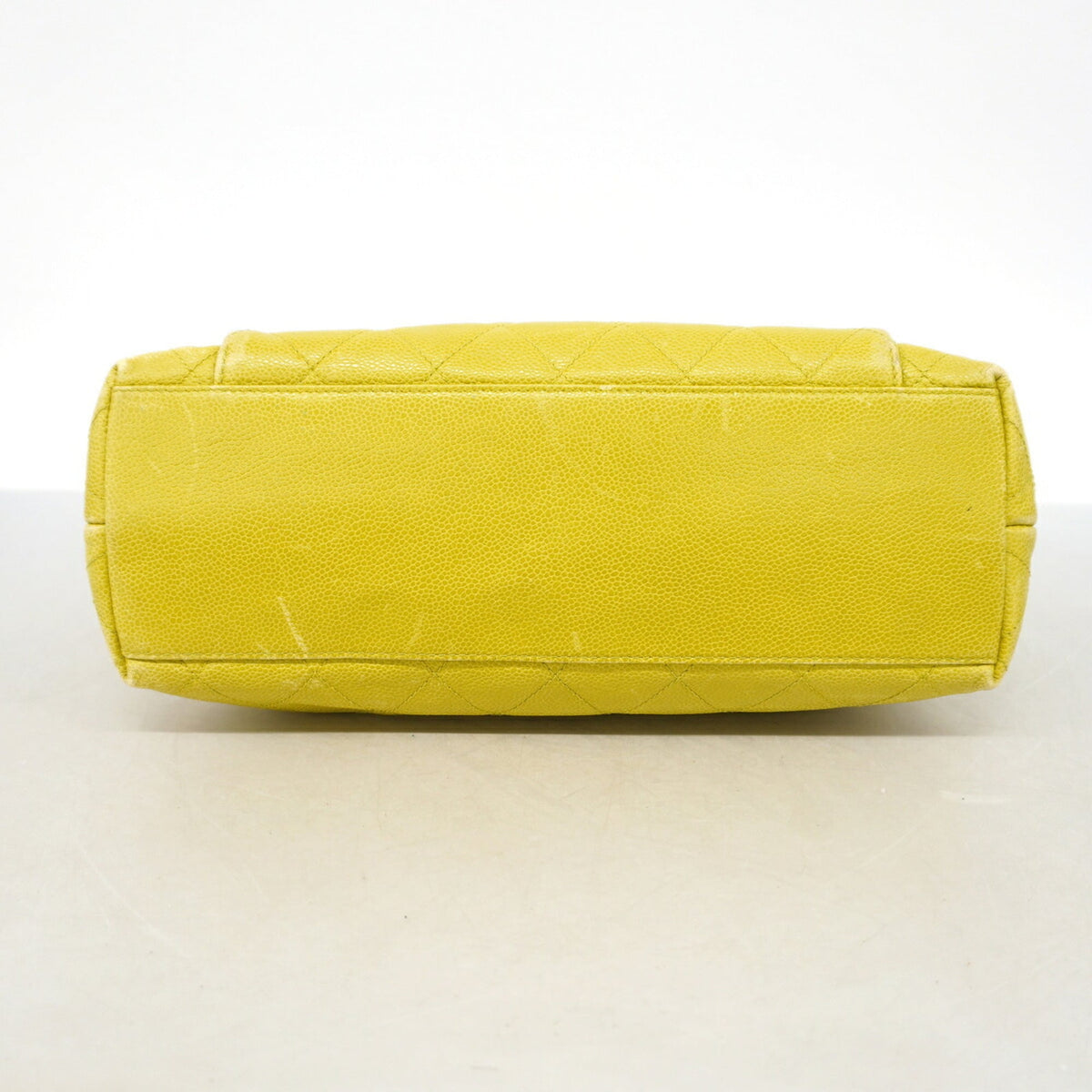 Chanel Light Green Grained Calfskin Tote Bag (Pre-Owned)