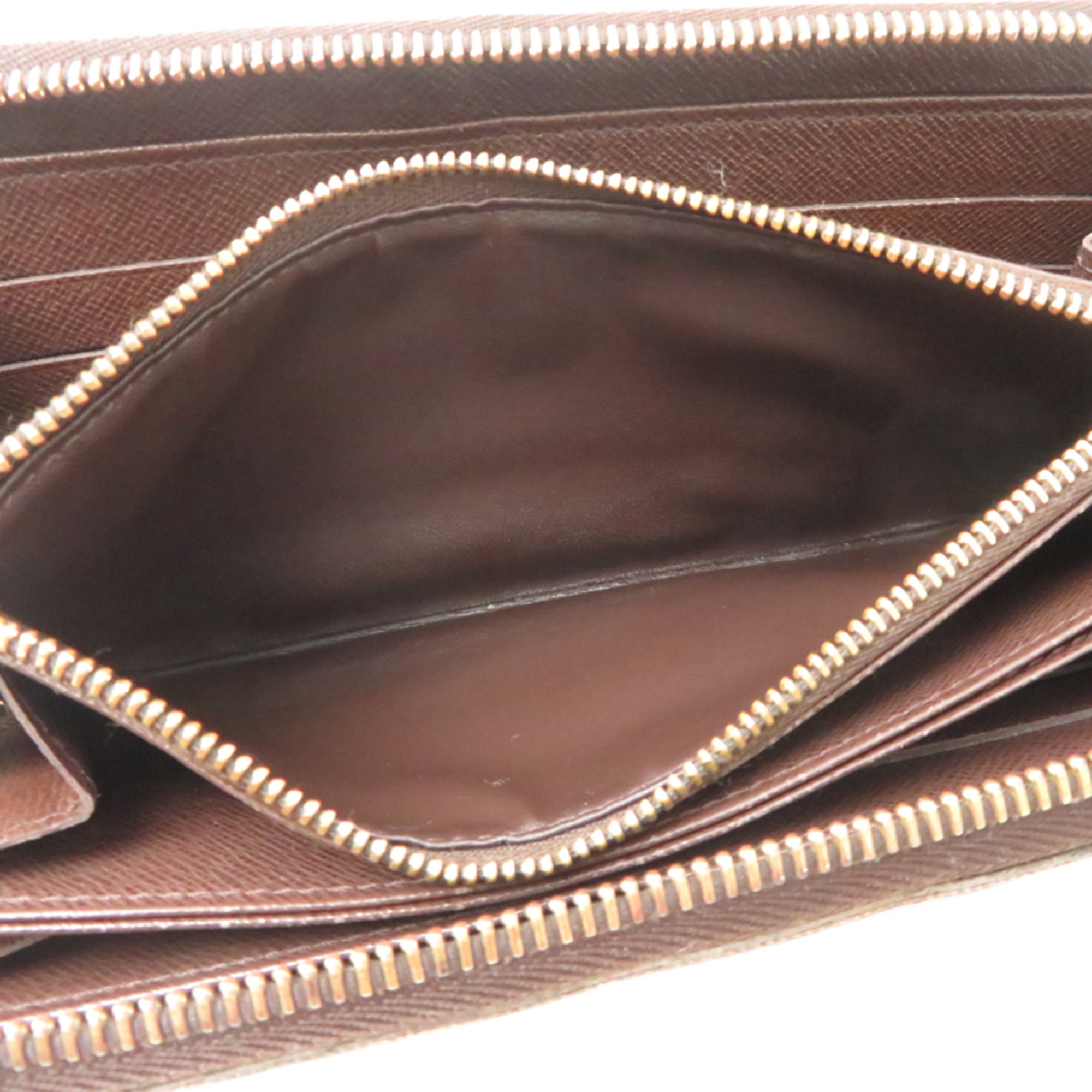 Louis Vuitton Brown Damier Canvas Long Wallet (Bi-Fold) (Pre-Owned)