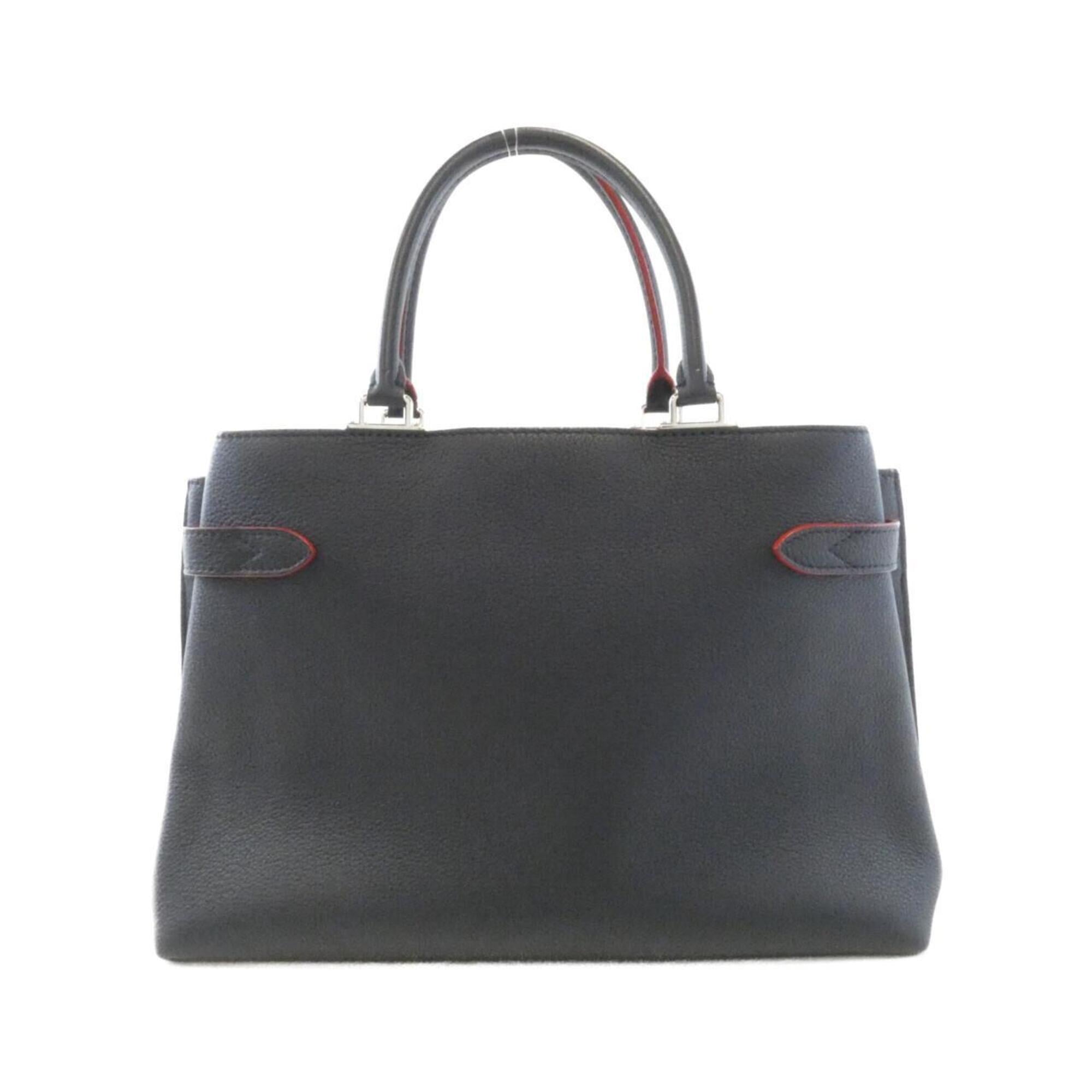 Louis Vuitton Marine Rouge Leather Handbag (Pre-Owned)