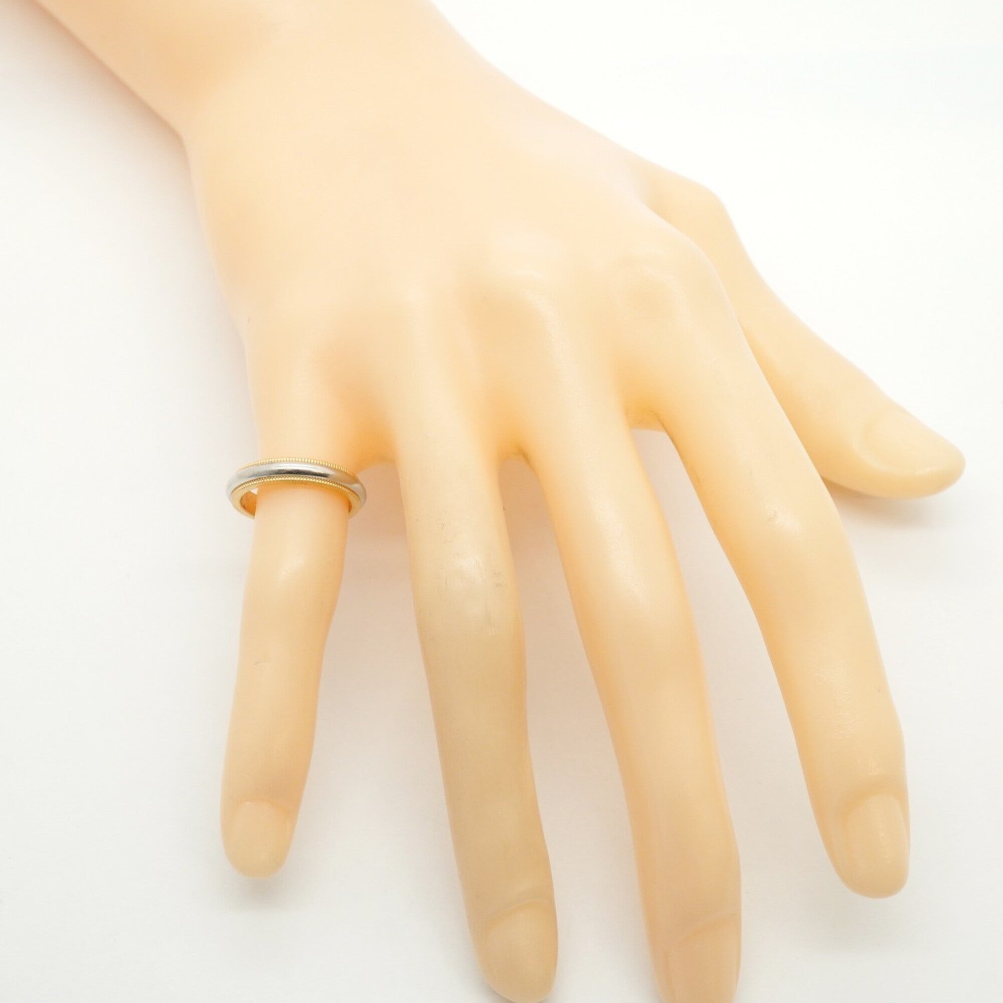 Tiffany Pink Gold (18K) Platinum 950 Band Ring (Pre-Owned)