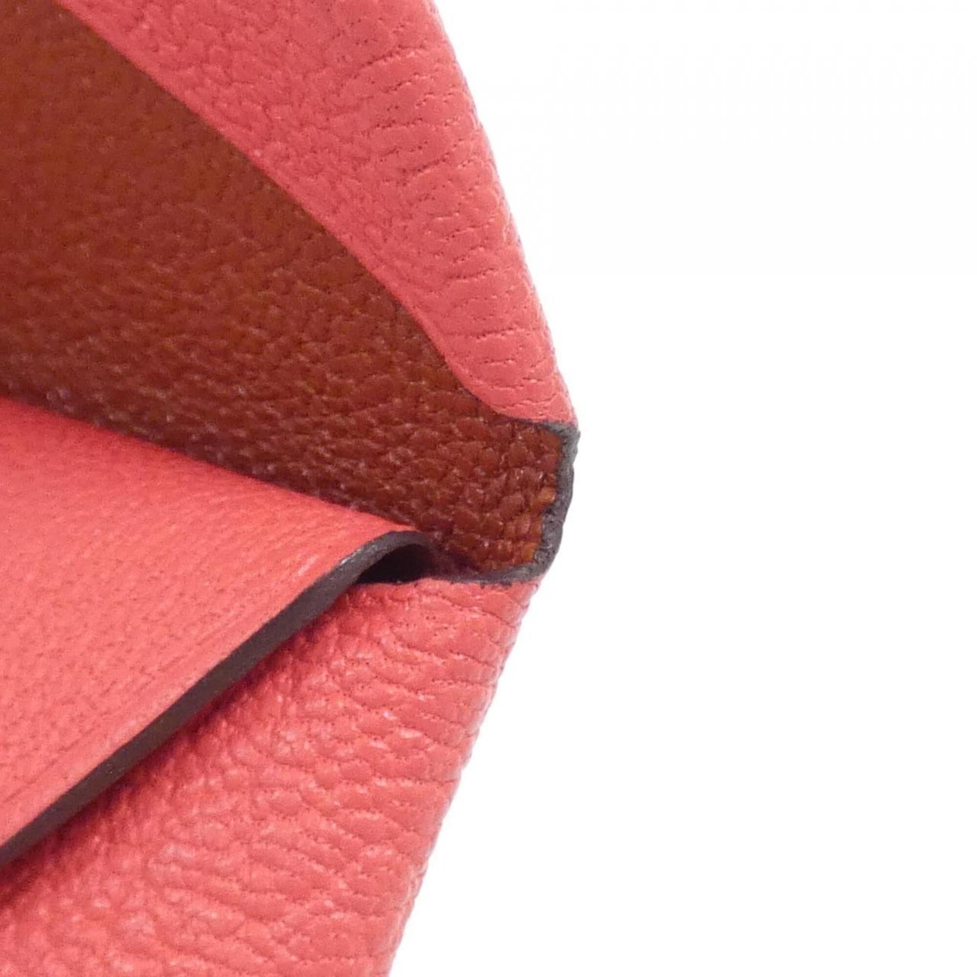 Hermes Pink Chevre Leather Coin Purse/Coin Case (Pre-Owned)