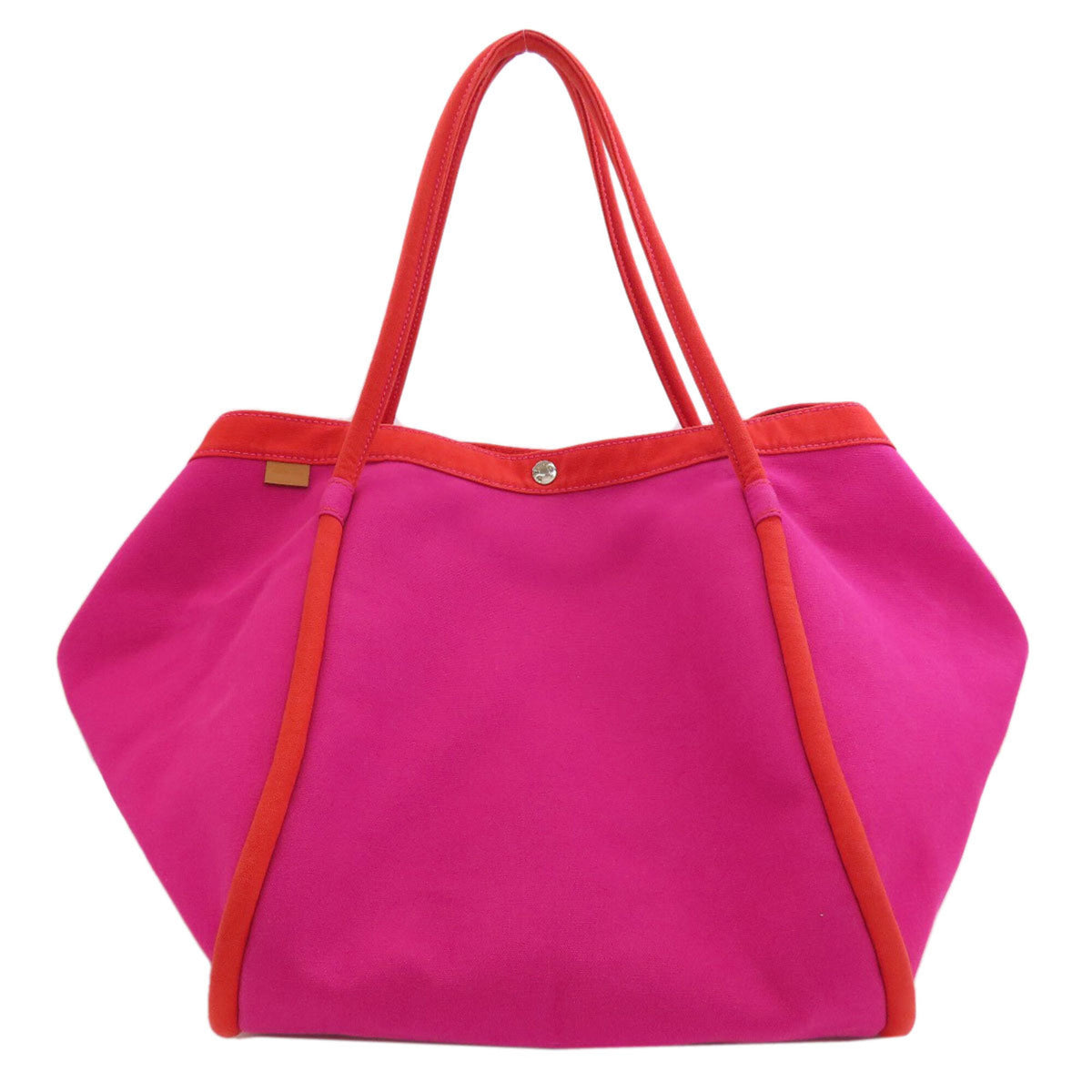 Hermes Pink Canvas Tote Bag (Pre-Owned)