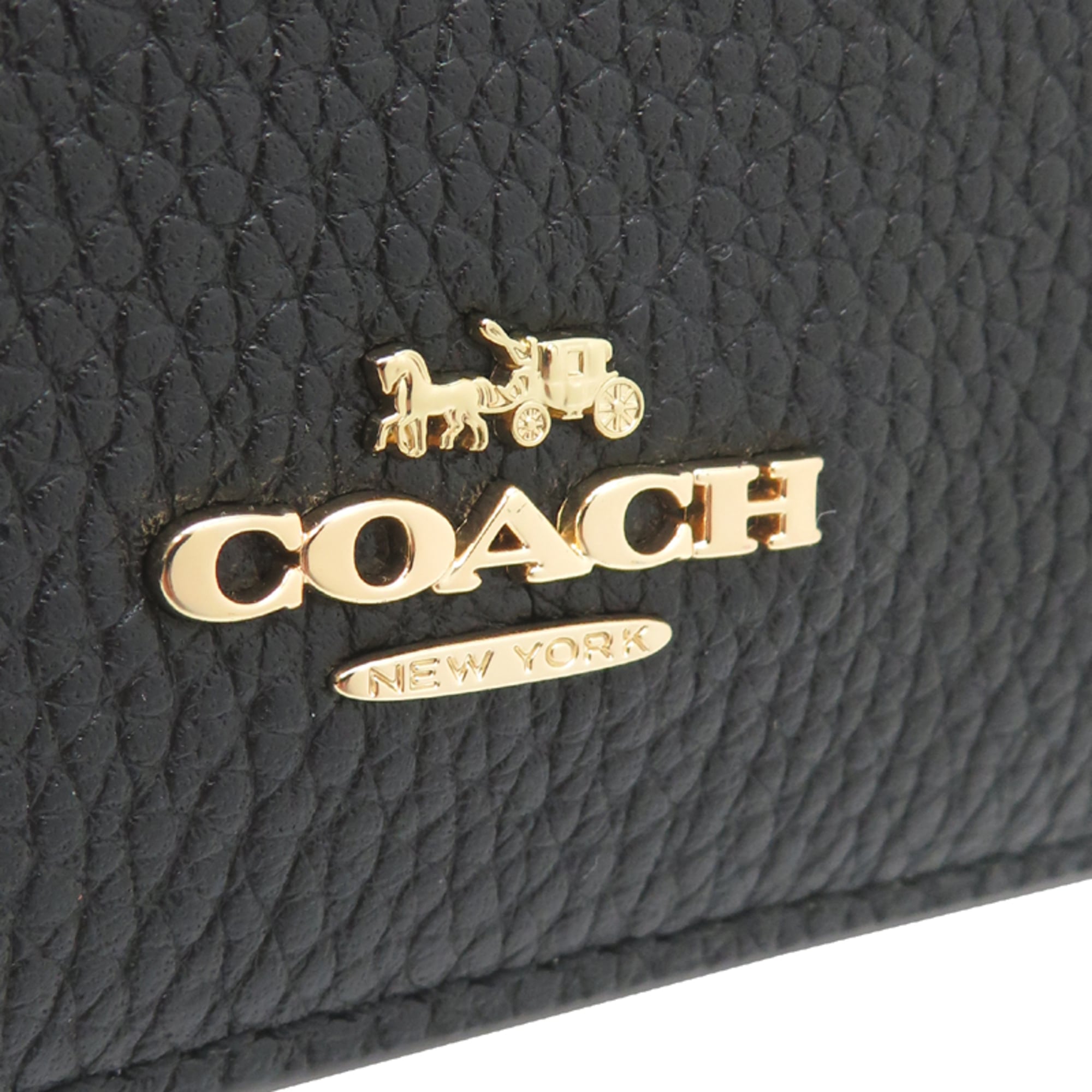 Coach Black Leather Shoulder Bag (Pre-Owned)