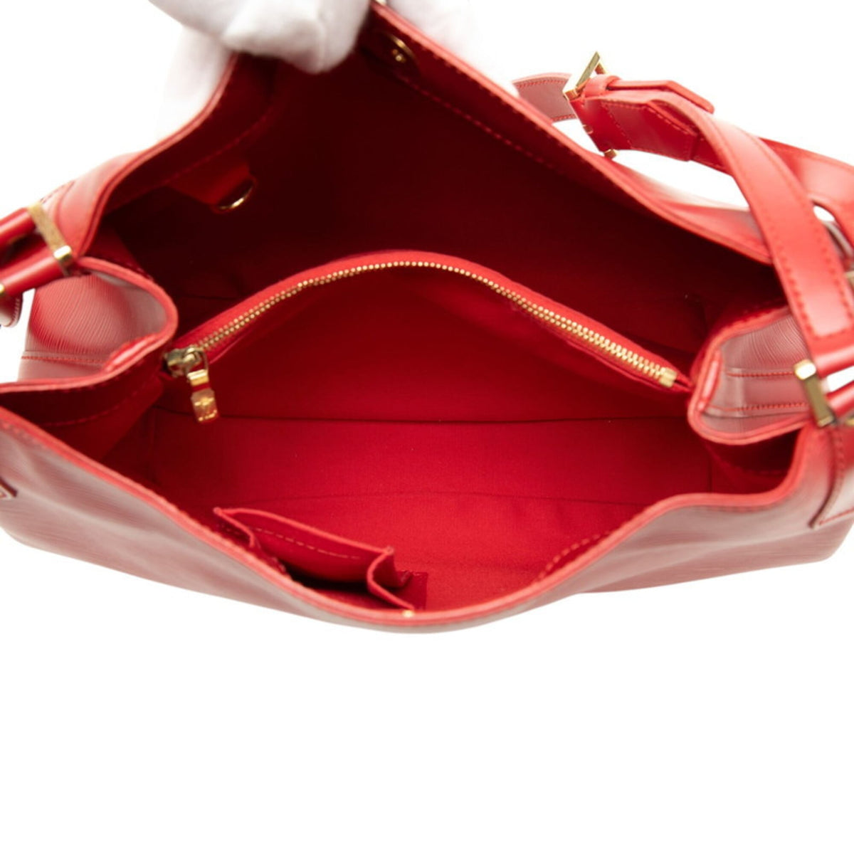 Louis Vuitton Epi Red Color Rouge Leather Shoulder Bag (Pre-Owned)