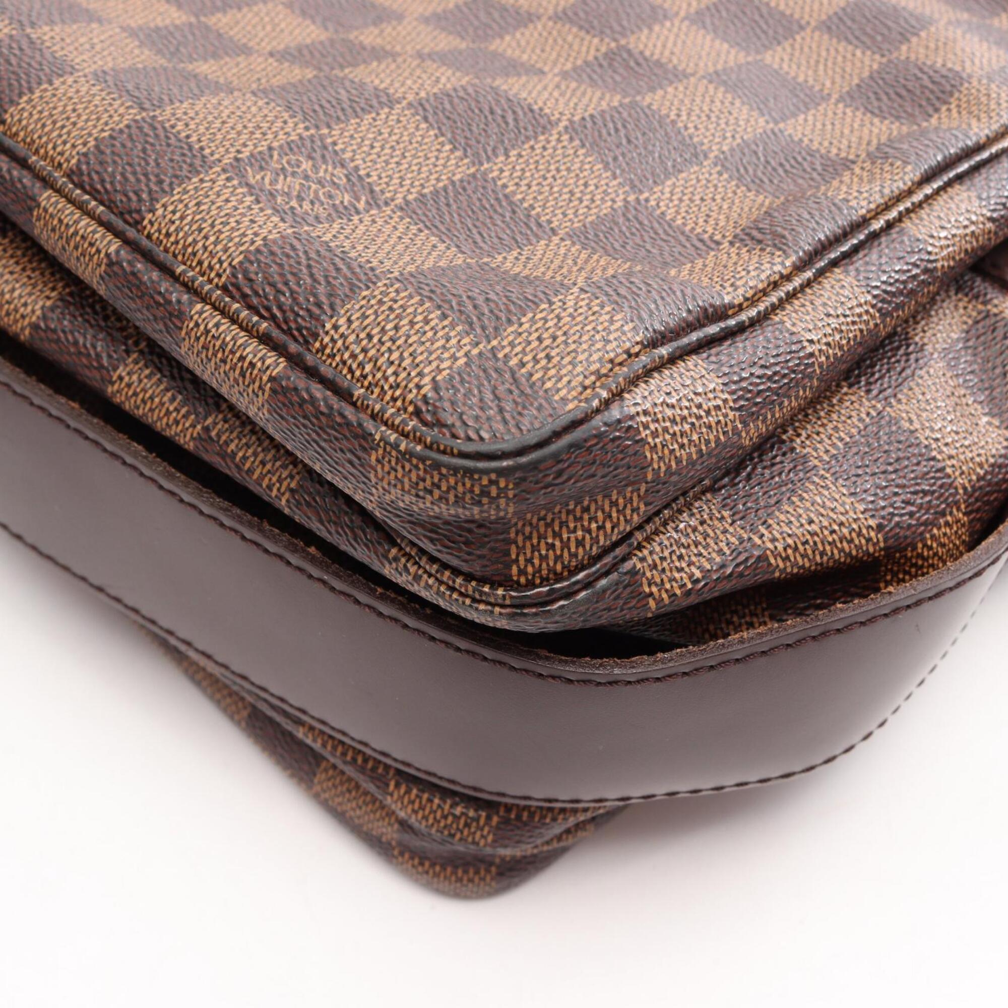 Louis Vuitton Brown Coated Canvas Pvc Leather Handbag Shoulder Bag (Pre-Owned)