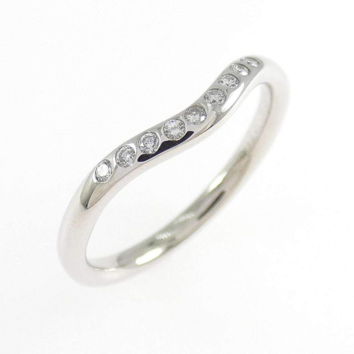 Tiffany Platinum Platinum 950 Band Ring (Pre-Owned)