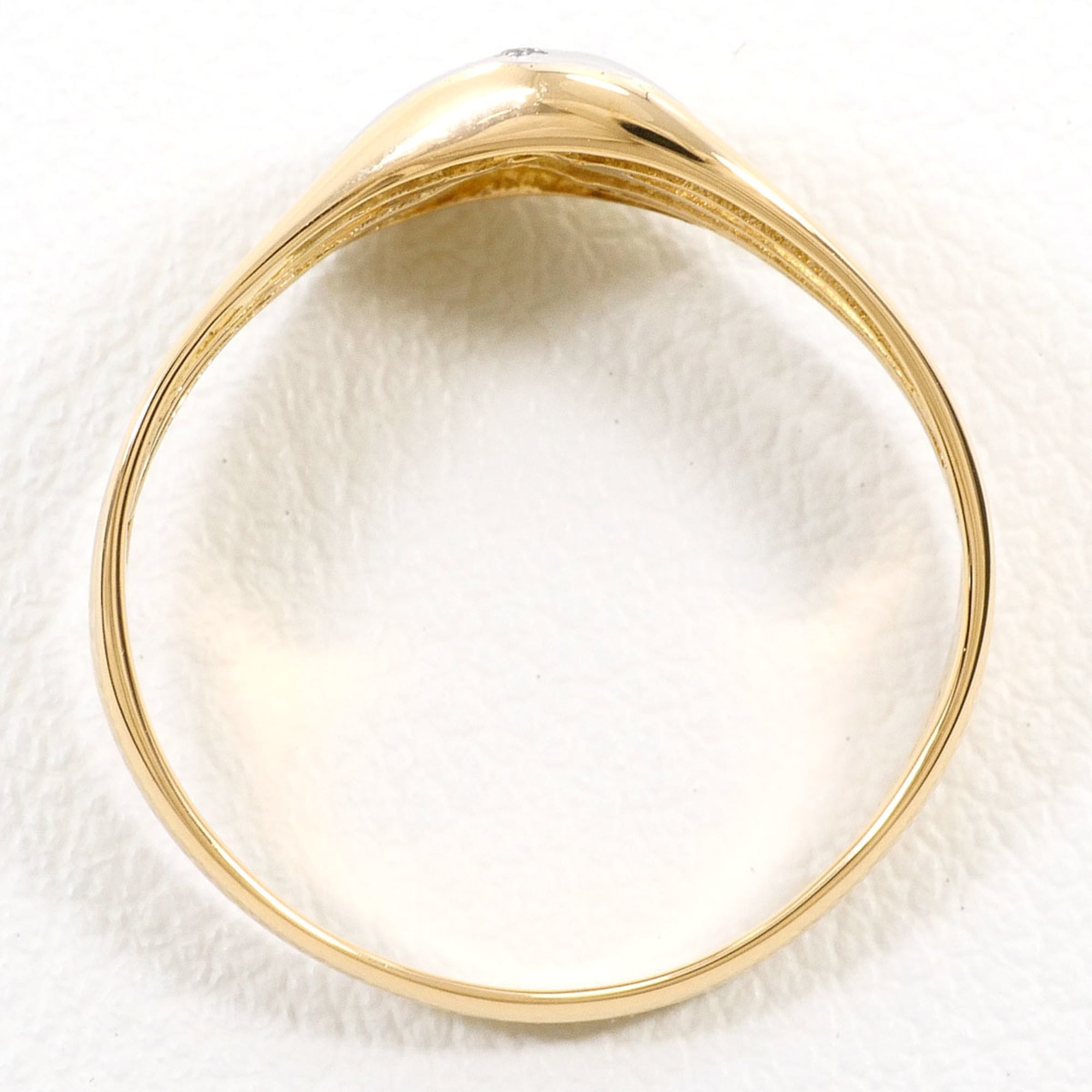 Unbranded Platinum Yellow Gold Yellow Gold (18K) Platinum 900 Band Ring (Pre-Owned)