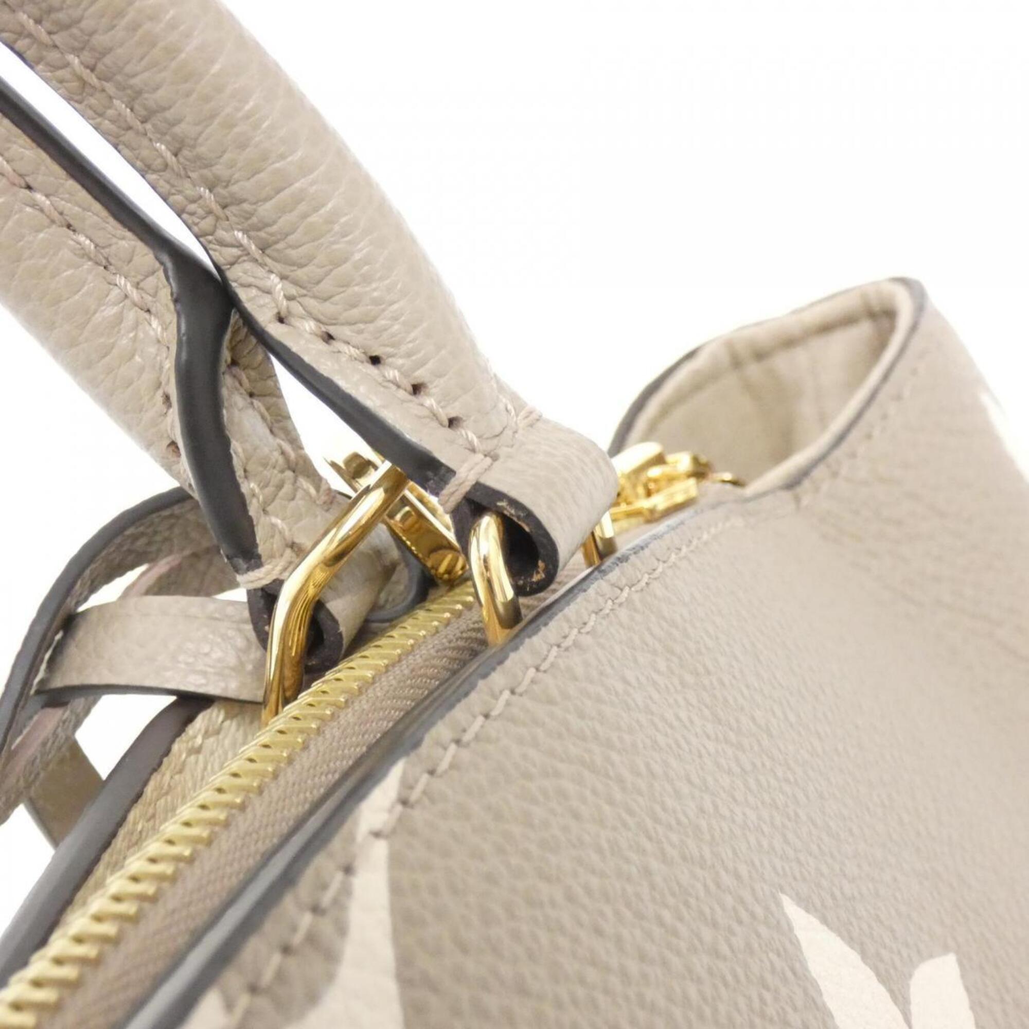 Louis Vuitton Monogram Empreinte Tourterelle Leather Handbag (Pre-Owned)