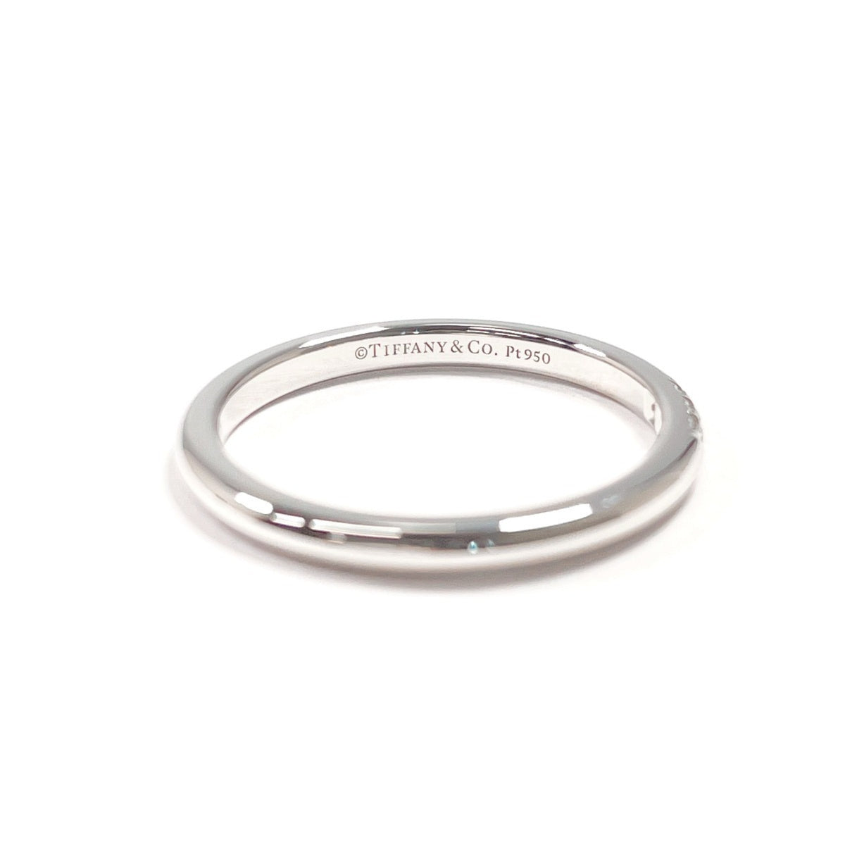 Tiffany Silver Platinum 950 Wedding Ring (Pre-Owned)