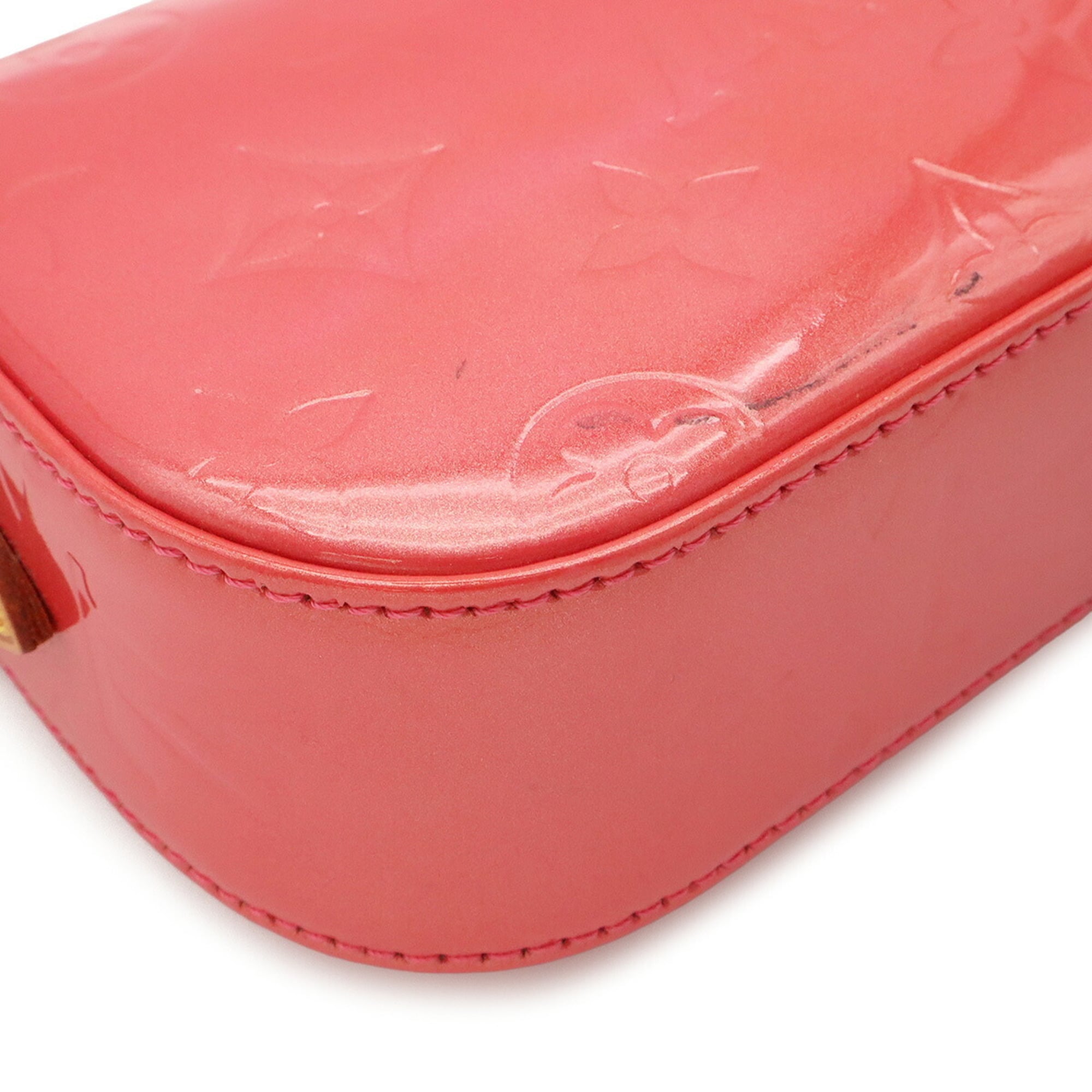Louis Vuitton Monogram Vernis Framboise Leather Handbag Pochette (Pre-Owned)