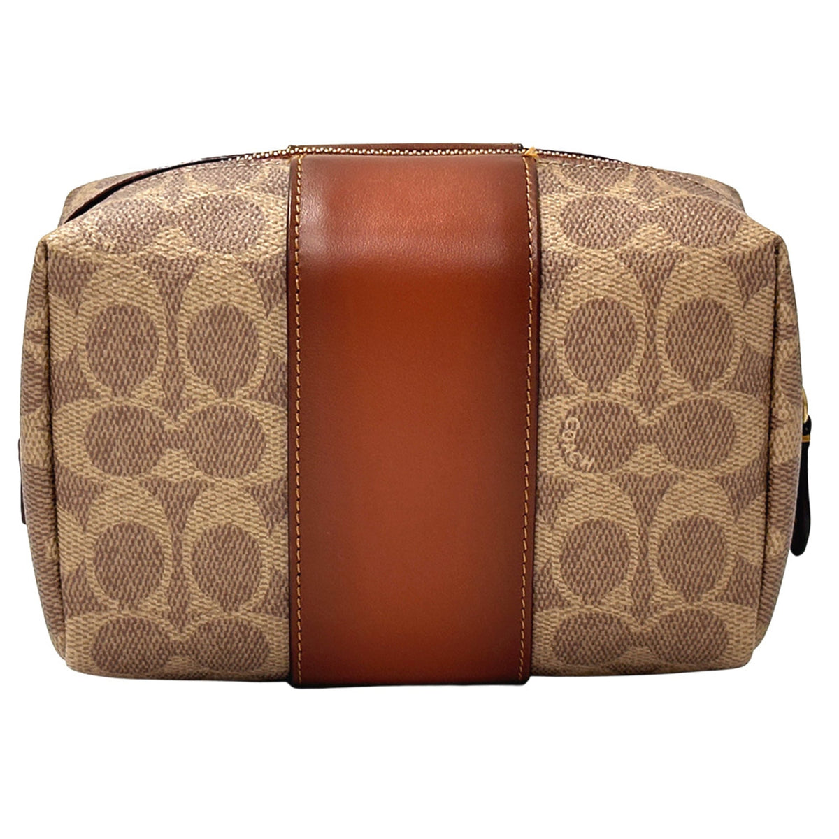Coach Brown Pvc Handbag Pouch (Pre-Owned)