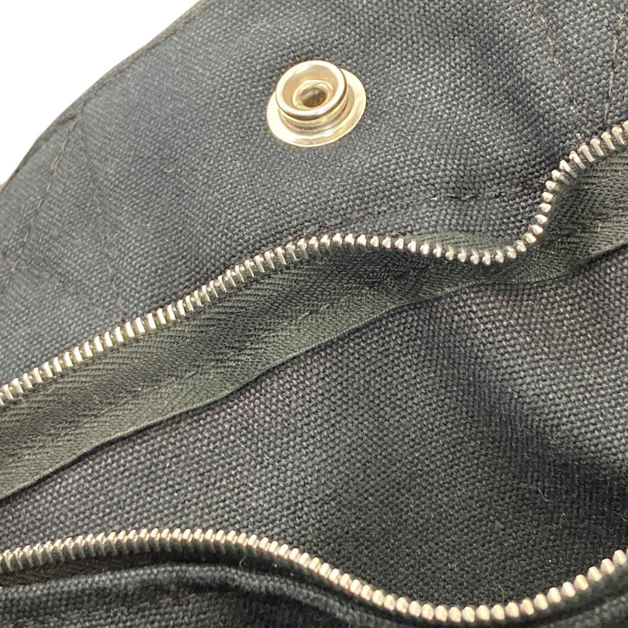 Hermes Black Canvas Tote Bag (Pre-Owned)