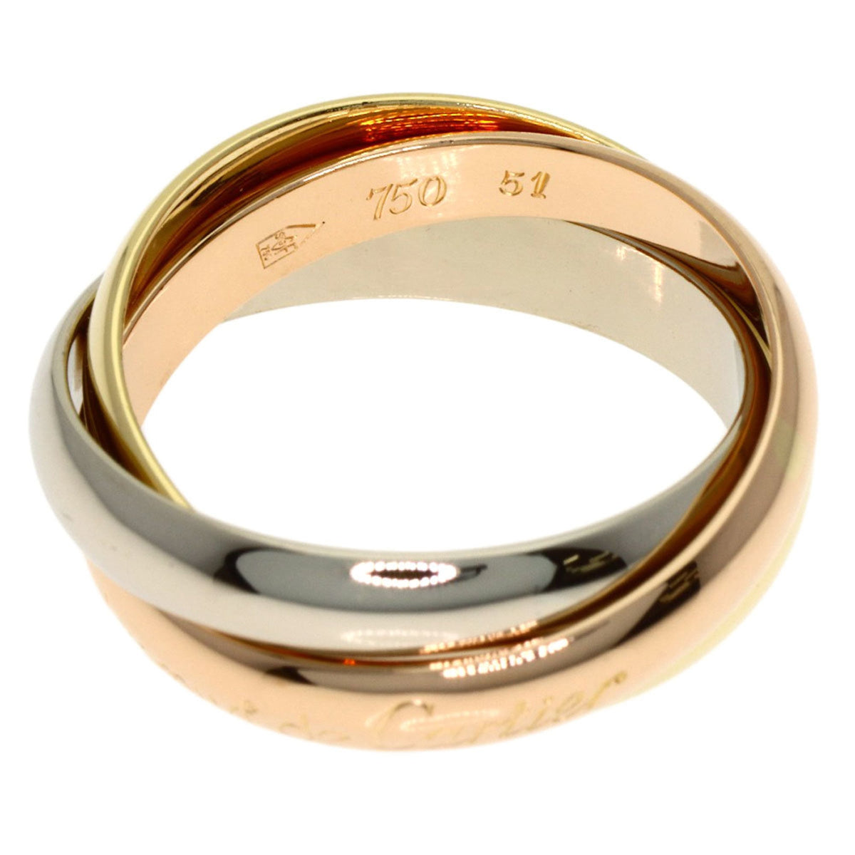 Cartier Yellow Gold (18K) Pink Gold (18K) White Gold (18K) Band Ring (Pre-Owned)