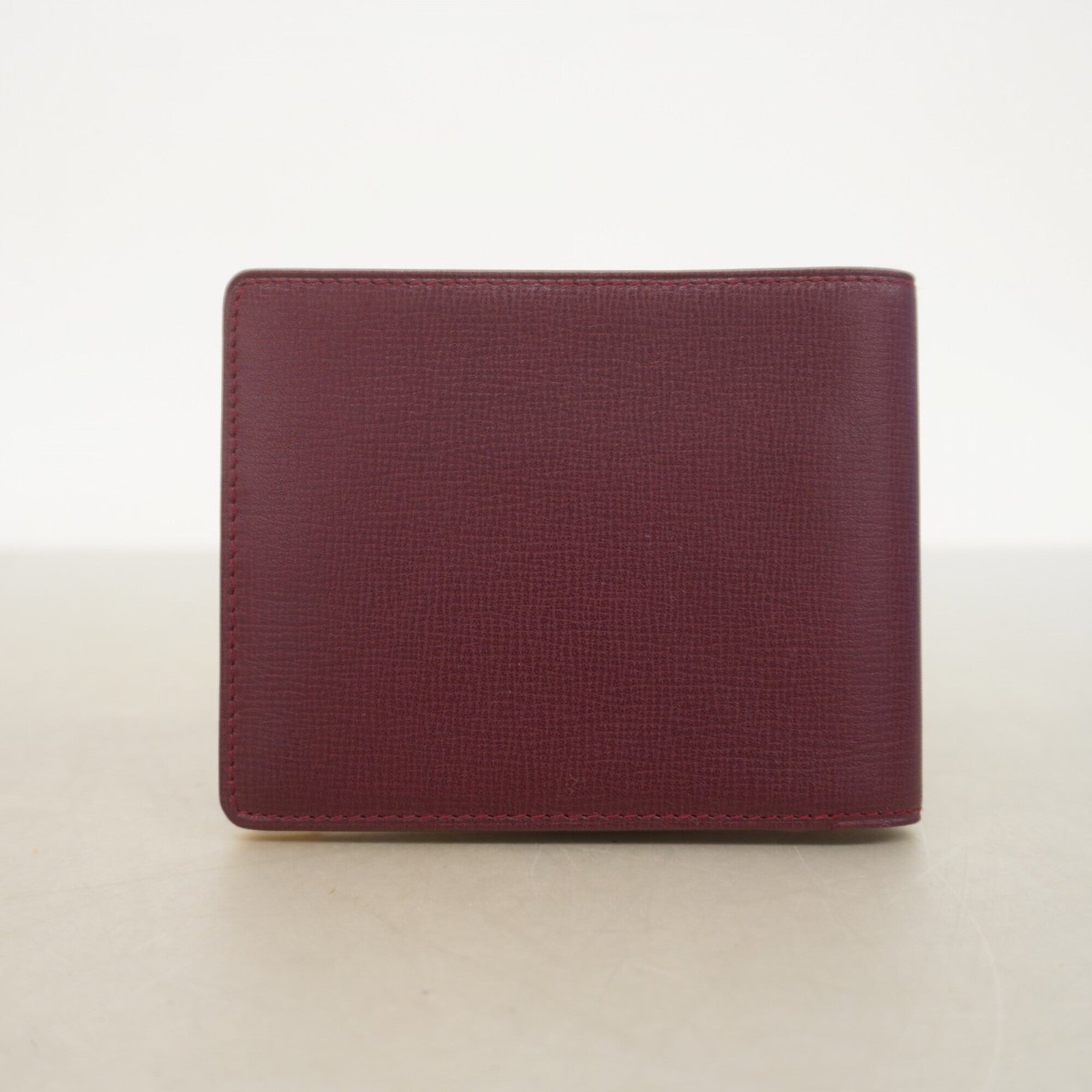 Cartier Bordeaux Leather Wallet (Bi-Fold) (Pre-Owned)