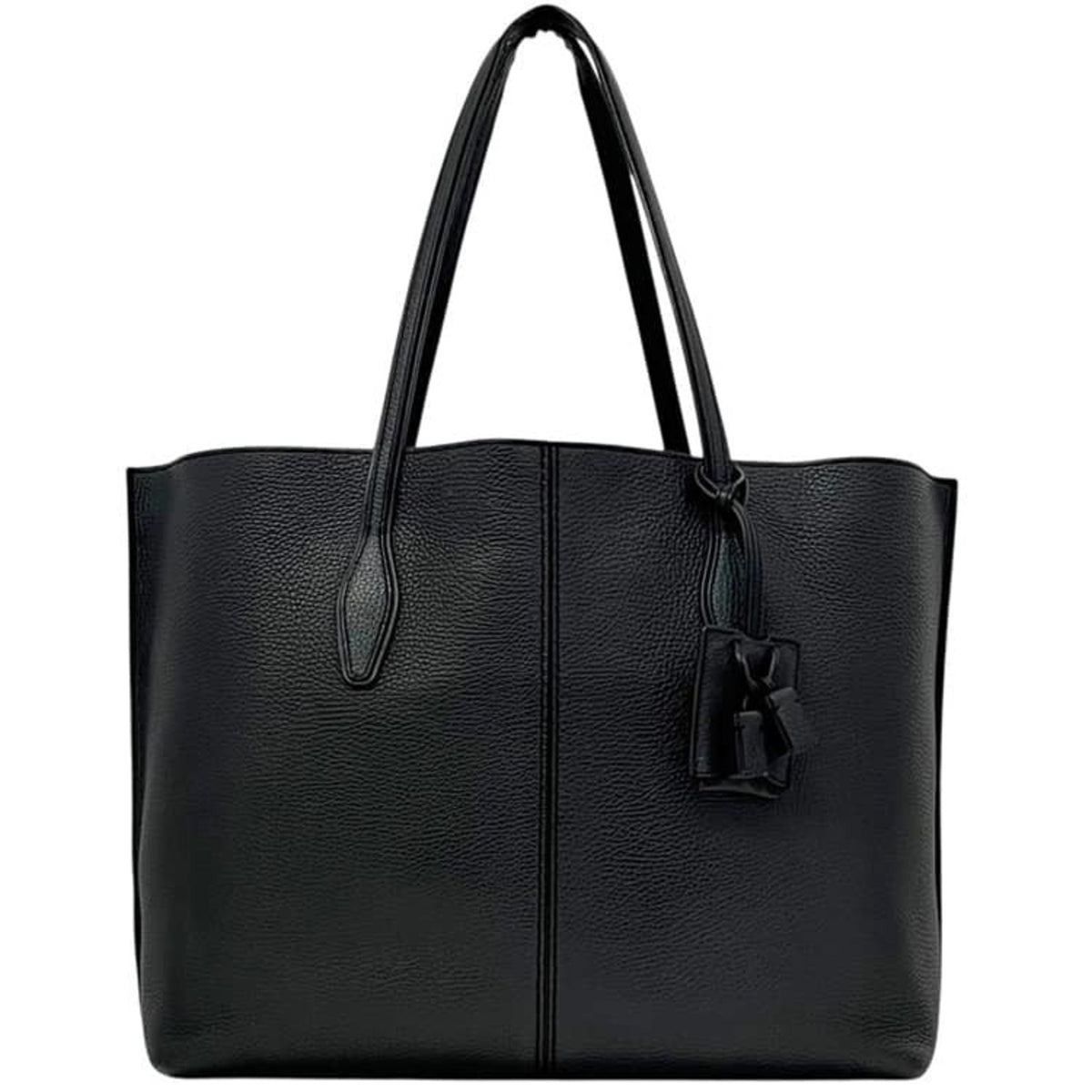 Tod's Black Leather Tote Bag (Pre-Owned)