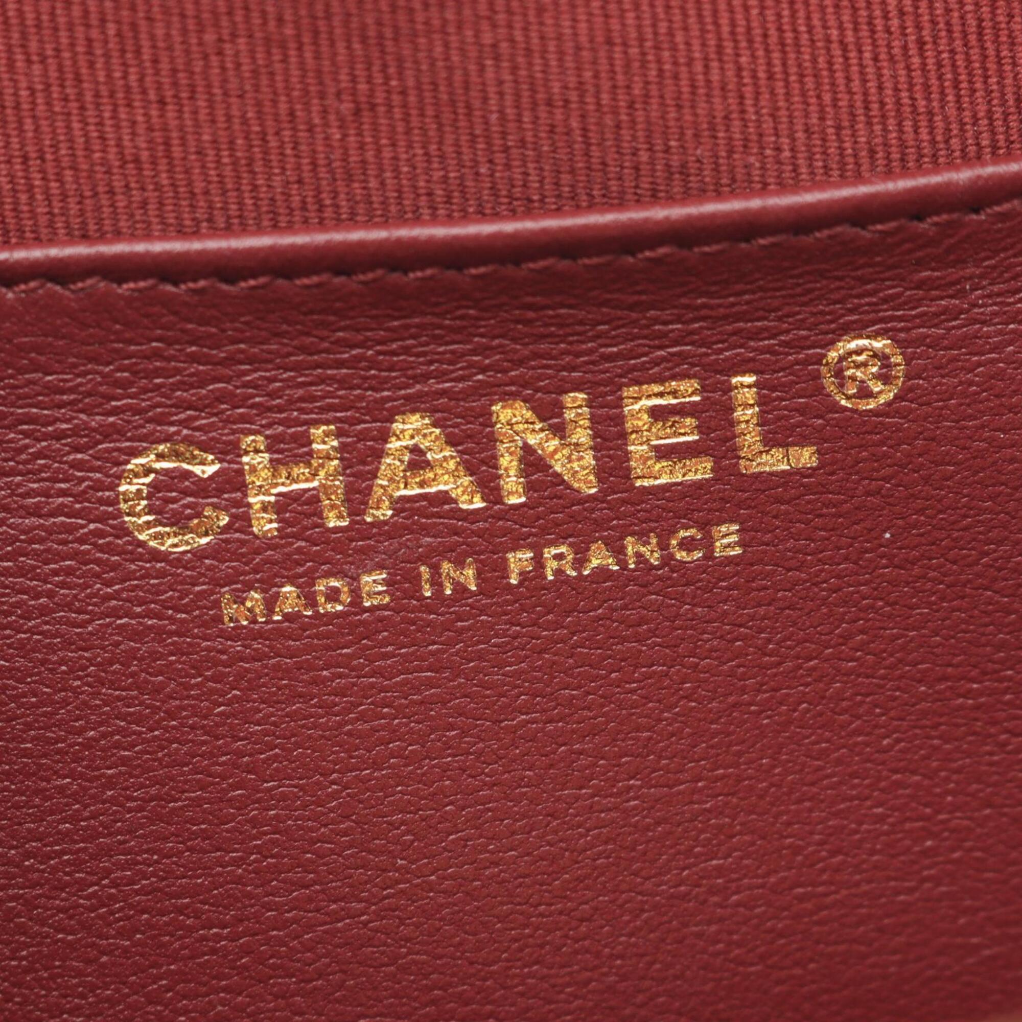Chanel Black Leather Handbag Shoulder Bag (Pre-Owned)