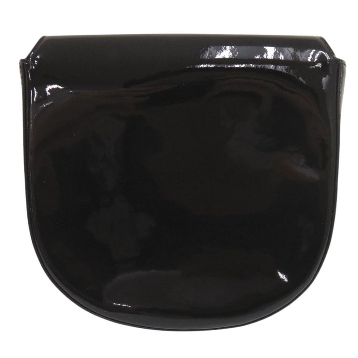 Salvatore Ferragamo Black Patent Leather Shoulder Bag (Pre-Owned)