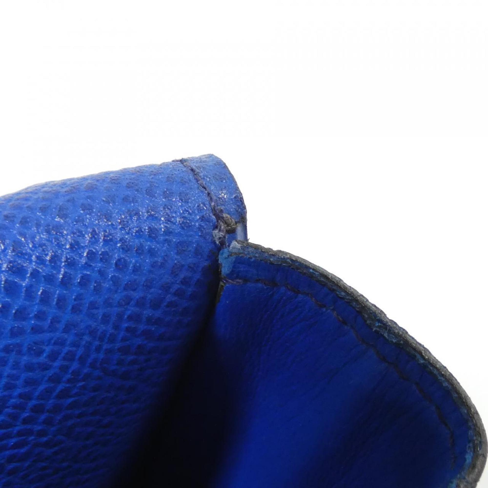Hermes Blue Courchevel Leather Fanny Pack Pochette (Pre-Owned)