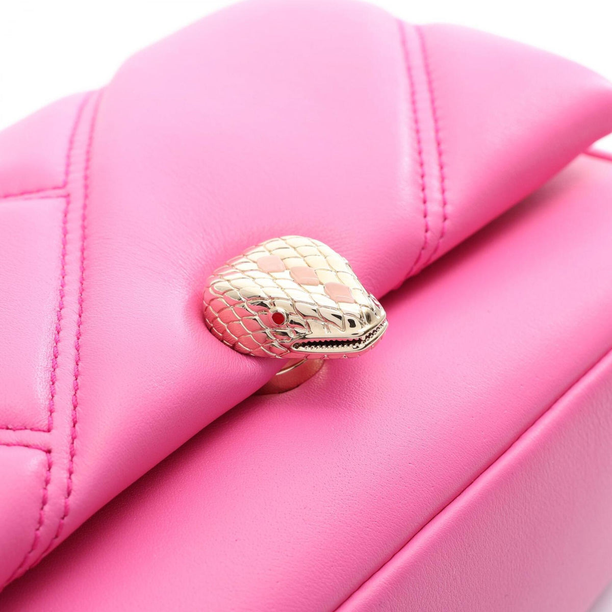 Bvlgari Pink Leather Handbag (Pre-Owned)
