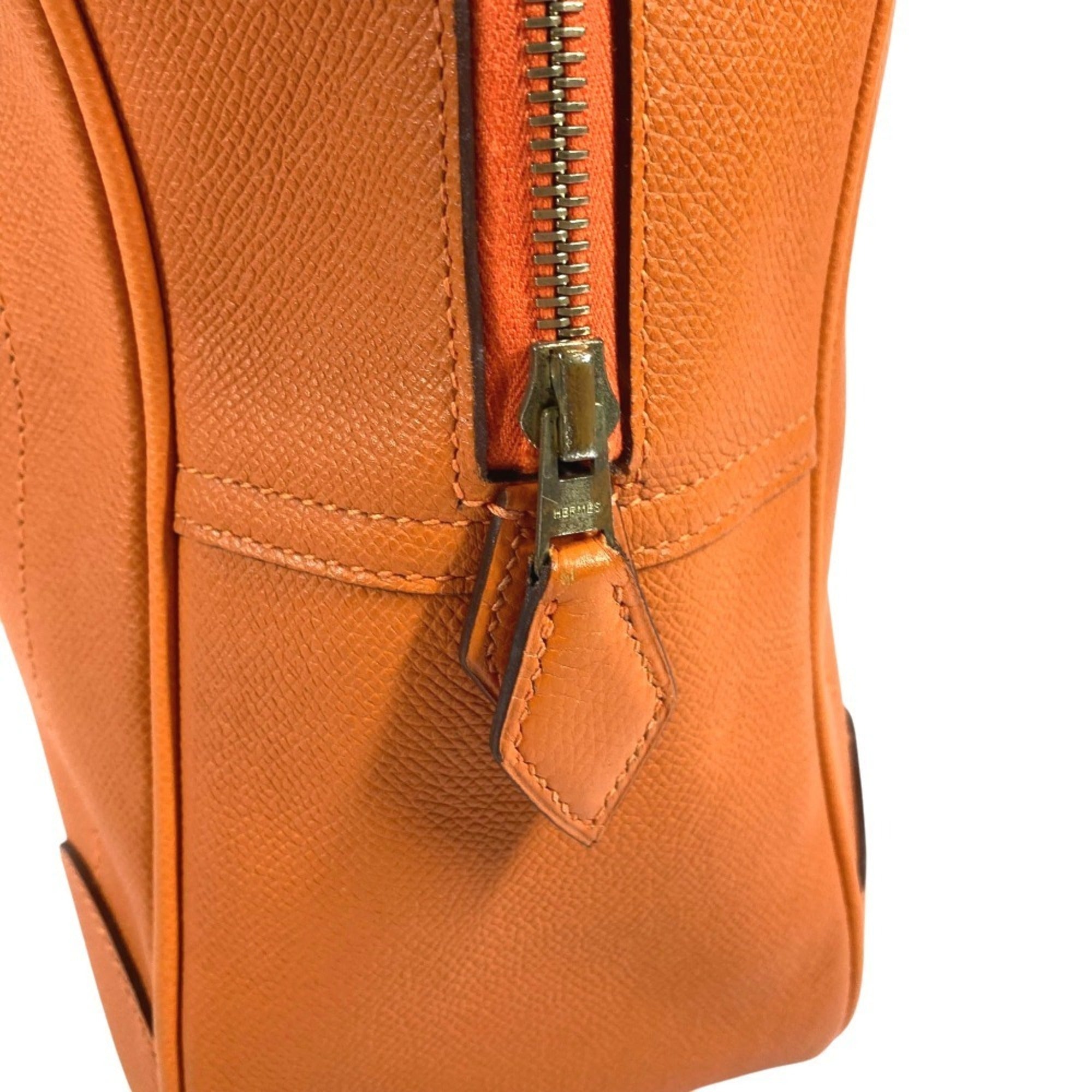 Hermes Orange Epsom Leather Handbag Tote Bag (Pre-Owned)