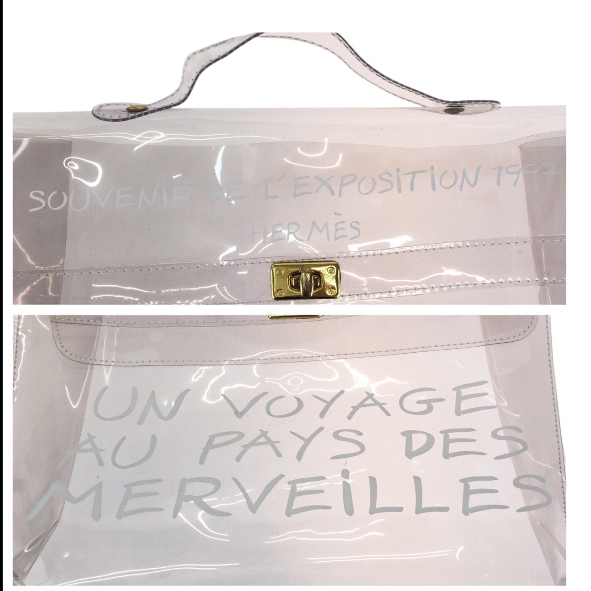 Hermes Clear Vinyl Handbag (Pre-Owned)
