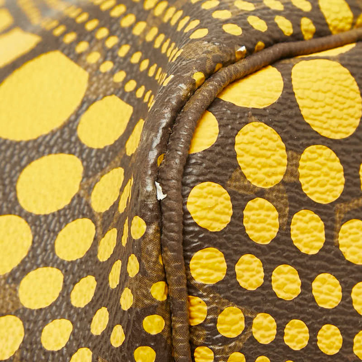 Louis Vuitton Brown Jaune Yellow Pvc Leather Shoulder Bag Tote Bag (Pre-Owned)