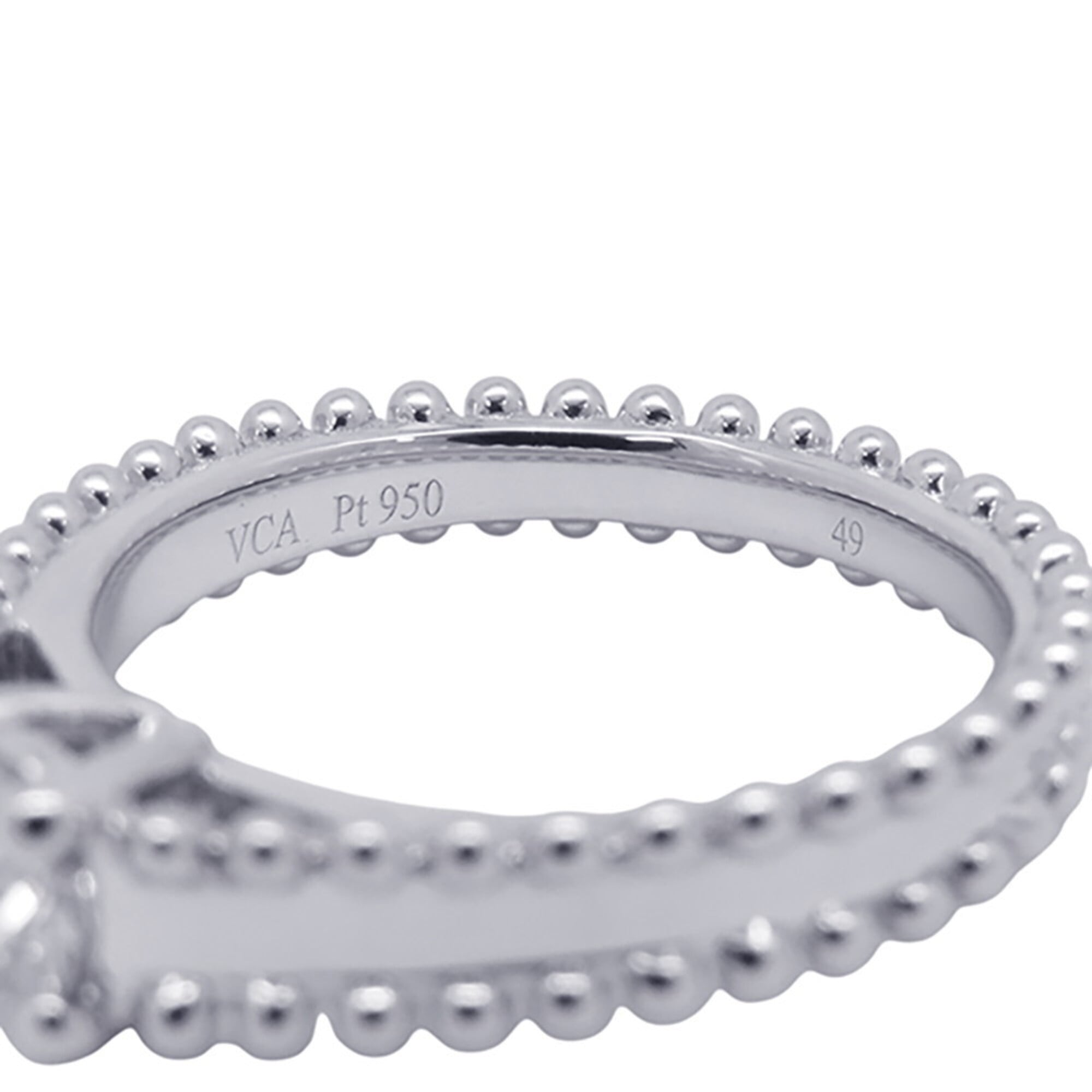 Van Cleef & Arpels Platinum 950 Engagement Ring (Pre-Owned)