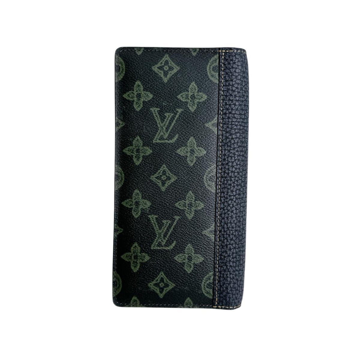 Louis Vuitton Dark Green Galle Monogram Or Monogram Long Wallet (Bi-Fold) (Pre-Owned)