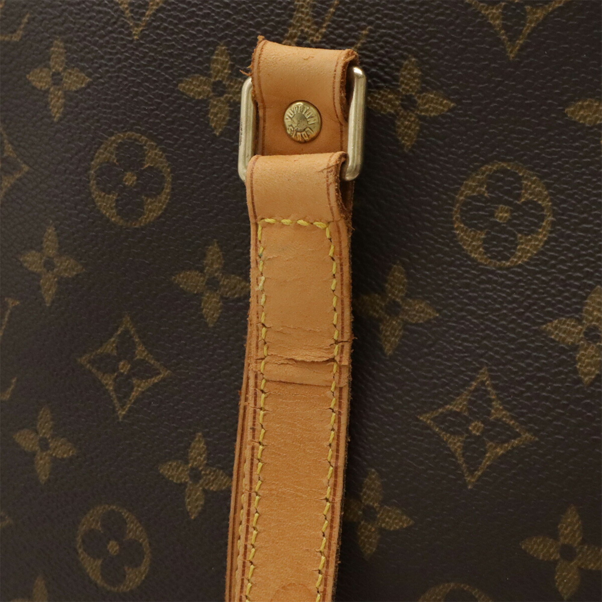 Louis Vuitton Brown Monogram Canvas Shoulder Bag Tote Bag (Pre-Owned)