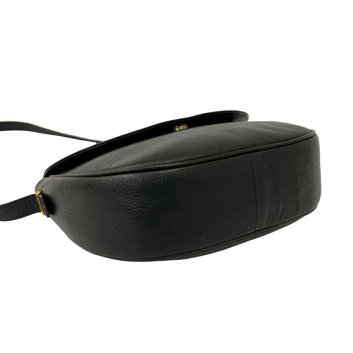 Yves Saint Laurent Black Leather Pochette Shoulder Bag (Pre-Owned)