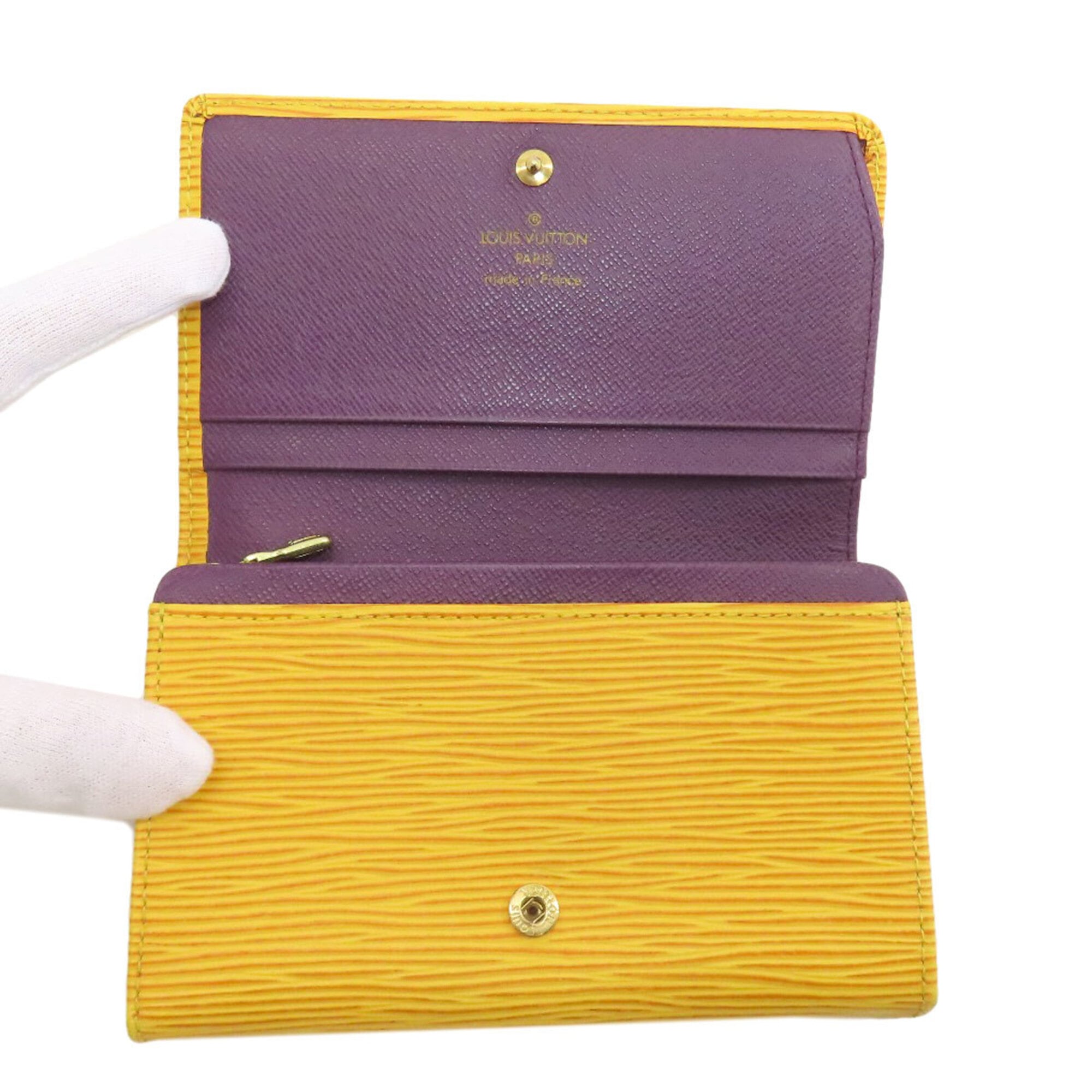 Louis Vuitton Jaune Epi Leather Wallet (Bi-Fold) (Pre-Owned)