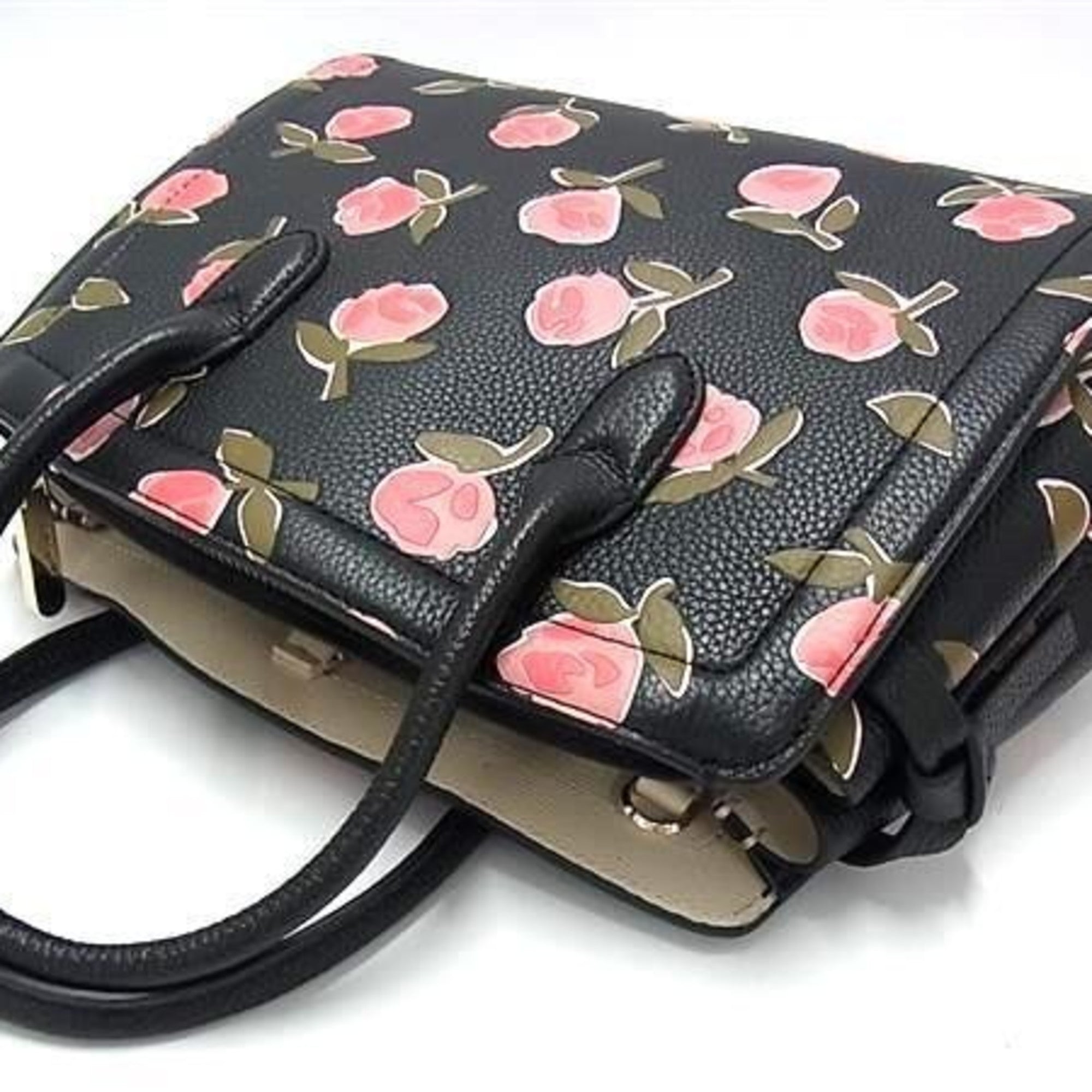 Kate Spade Black Leather Handbag Shoulder Bag Tote Bag (Pre-Owned)