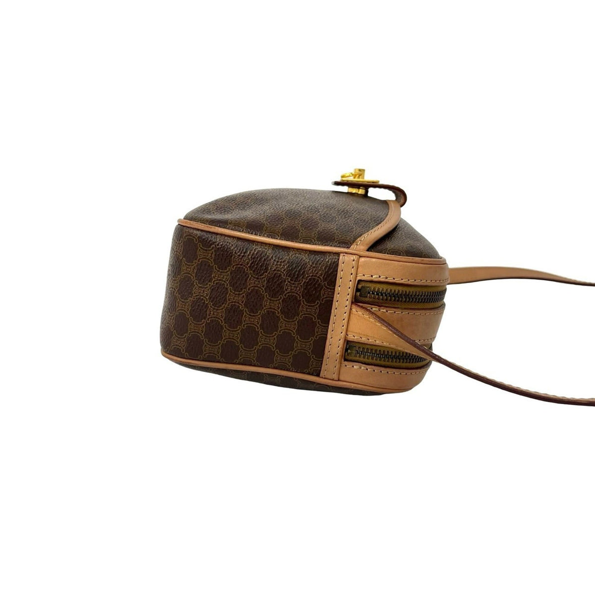 Celine Brown Pvc Leather Pochette Shoulder Bag (Pre-Owned)