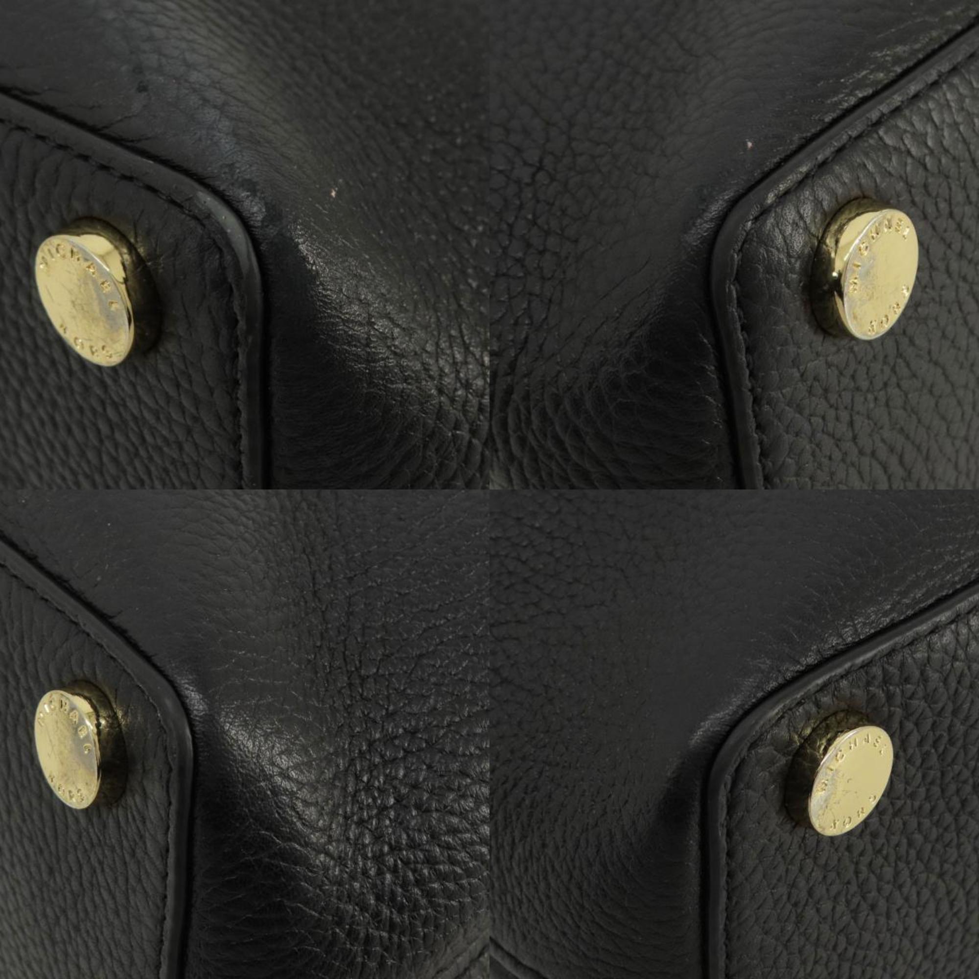 Michael Kors Black Leather Tote Bag (Pre-Owned)