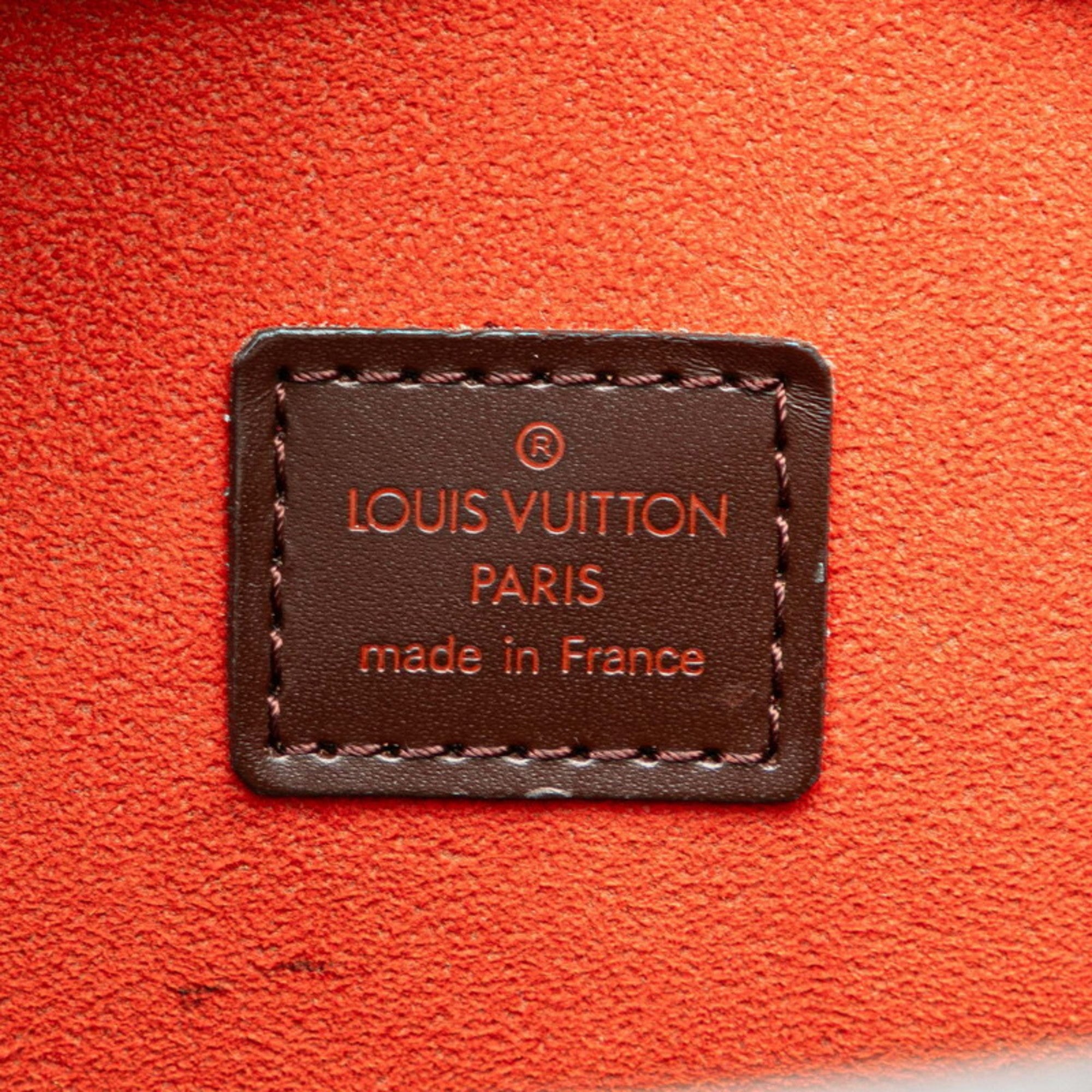 Louis Vuitton Brown Pvc Leather Handbag Tote Bag (Pre-Owned)