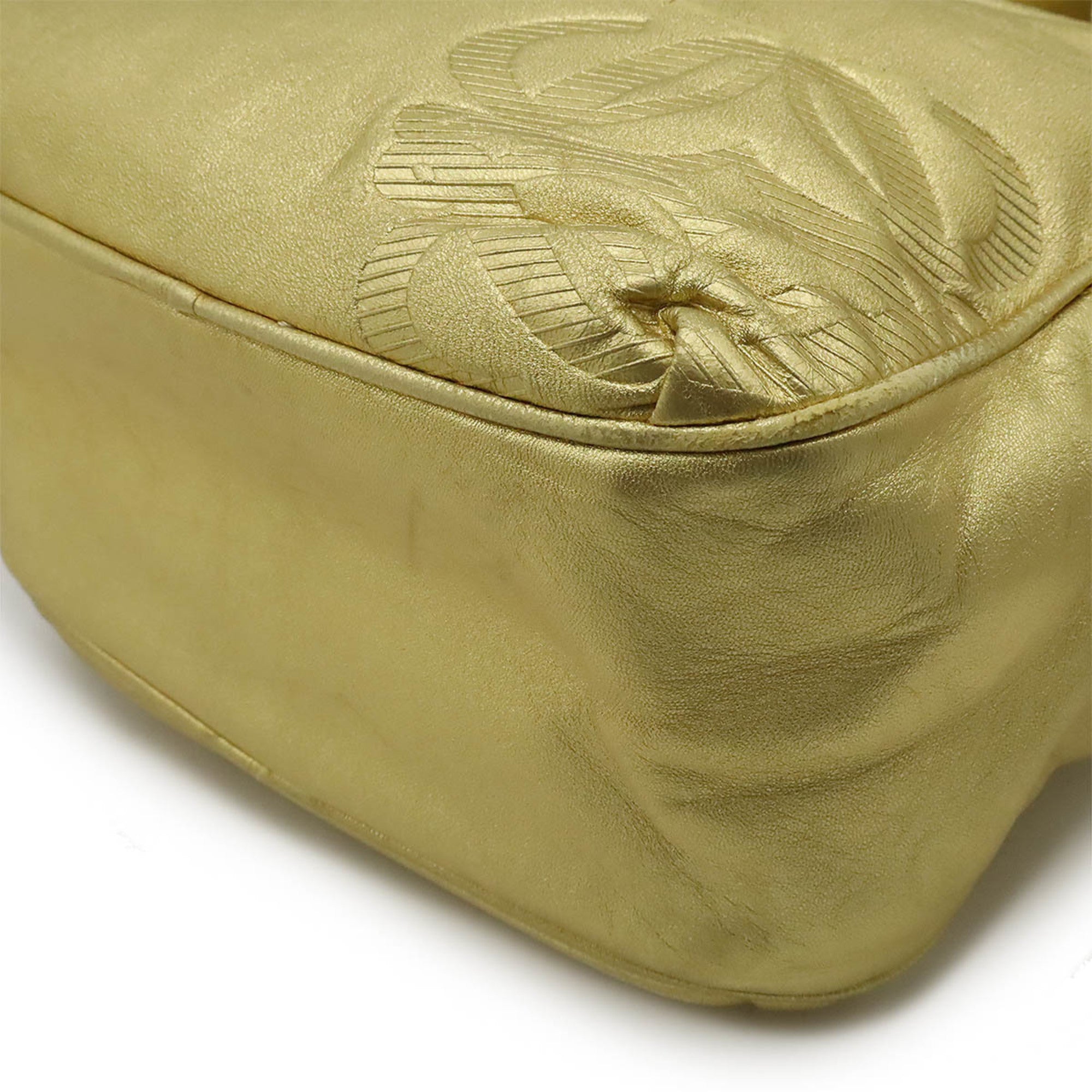 Loewe Metallic Gold Leather Handbag (Pre-Owned)