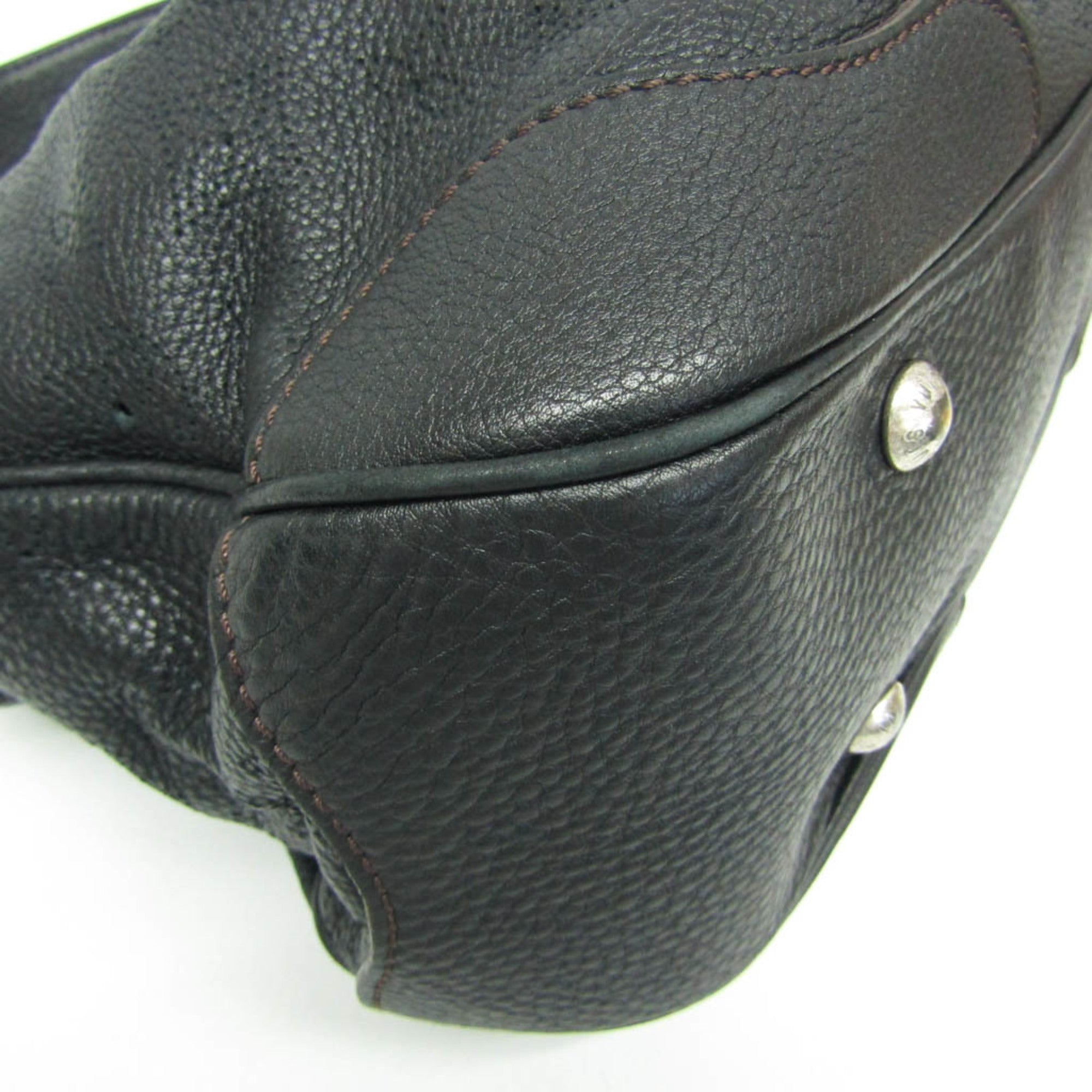 Louis Vuitton Mahina Noir Mahina Leather Shoulder Bag (Pre-Owned)