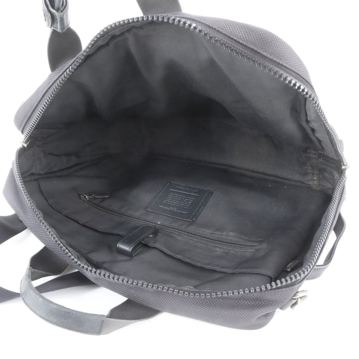 Coach Black Leather Nylon Shoulder Bag (Pre-Owned)
