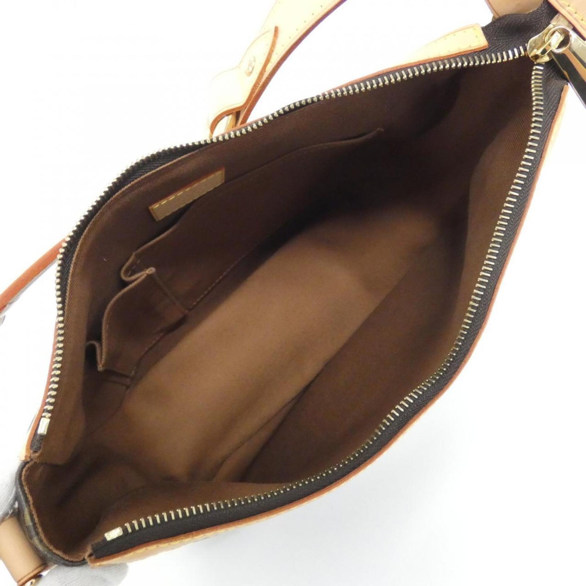 Louis Vuitton Marron Coated Canvas Shoulder Bag (Pre-Owned)
