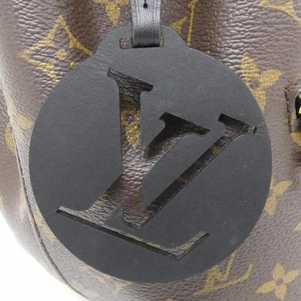 Louis Vuitton Brown Coated Canvas Leather Backpack (Pre-Owned)