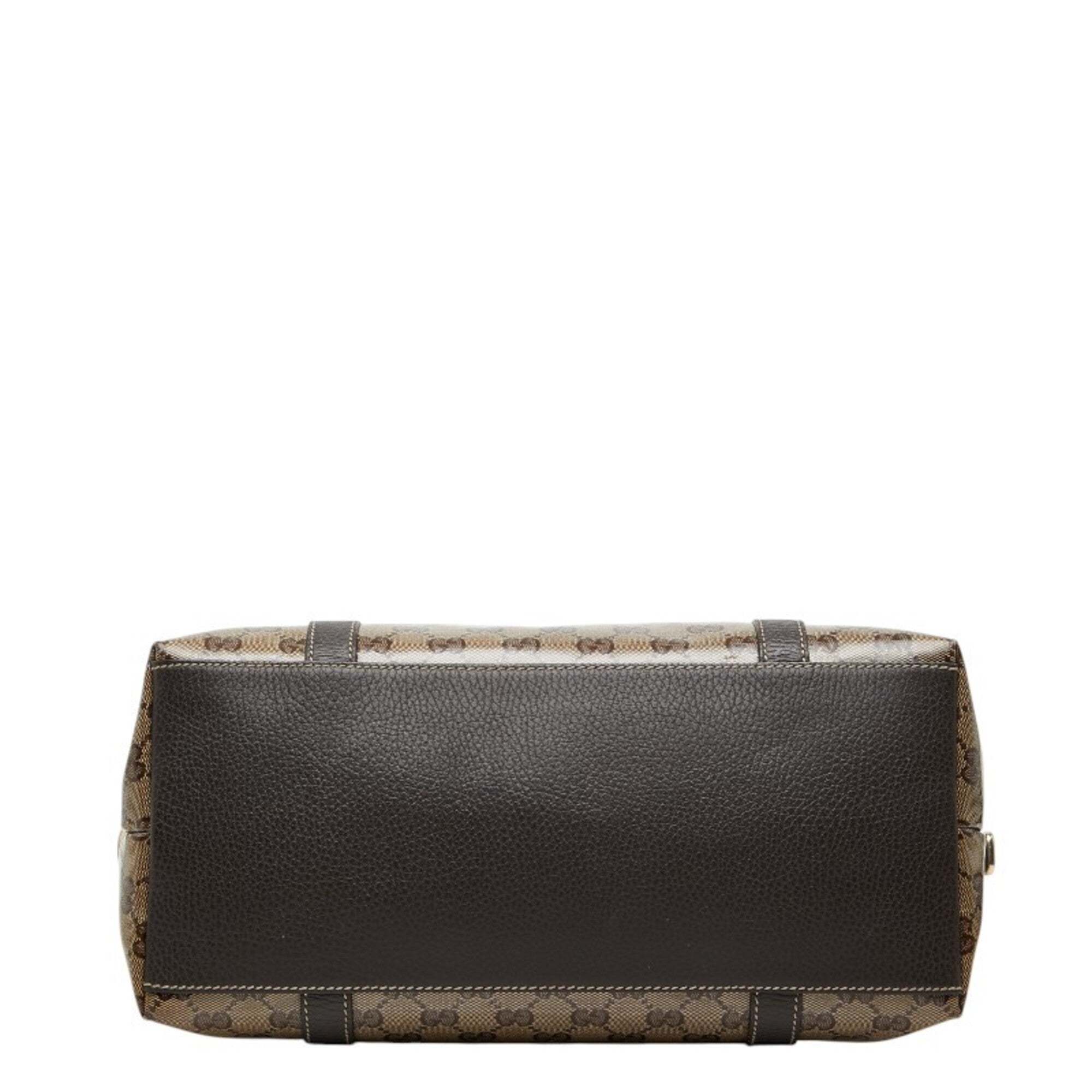 Gucci Brown Leather Handbag Shoulder Bag (Pre-Owned)