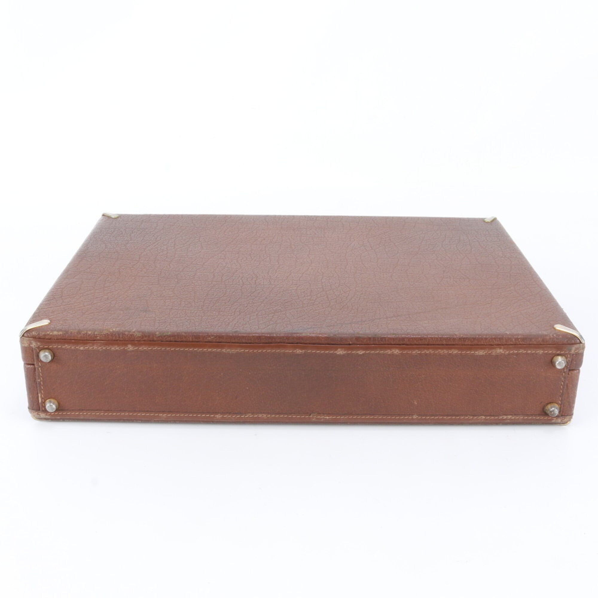 Gucci Brown Leather Attaché Case (Pre-Owned)