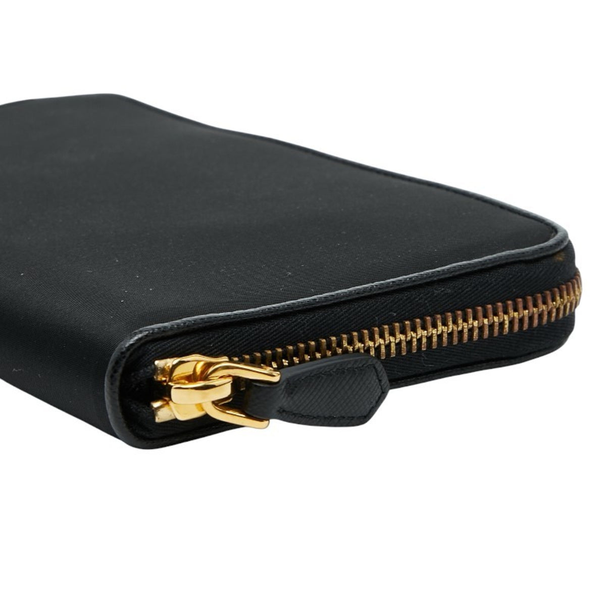 Prada Black Nylon Long Wallet (Bi-Fold) (Pre-Owned)