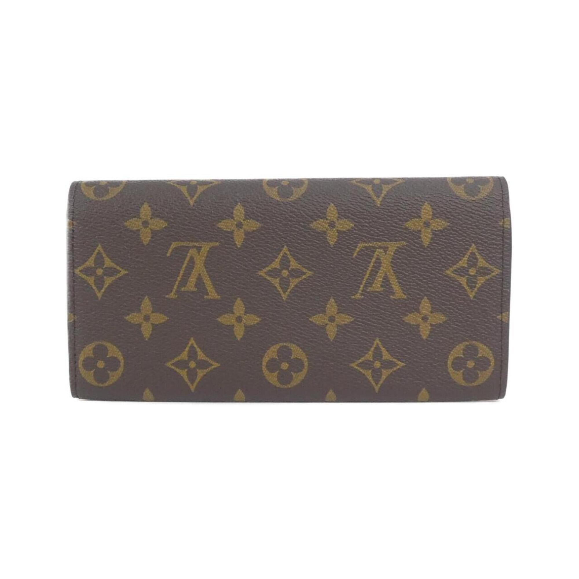 Louis Vuitton Brown Coated Canvas Long Wallet (Bi-Fold) (Pre-Owned)